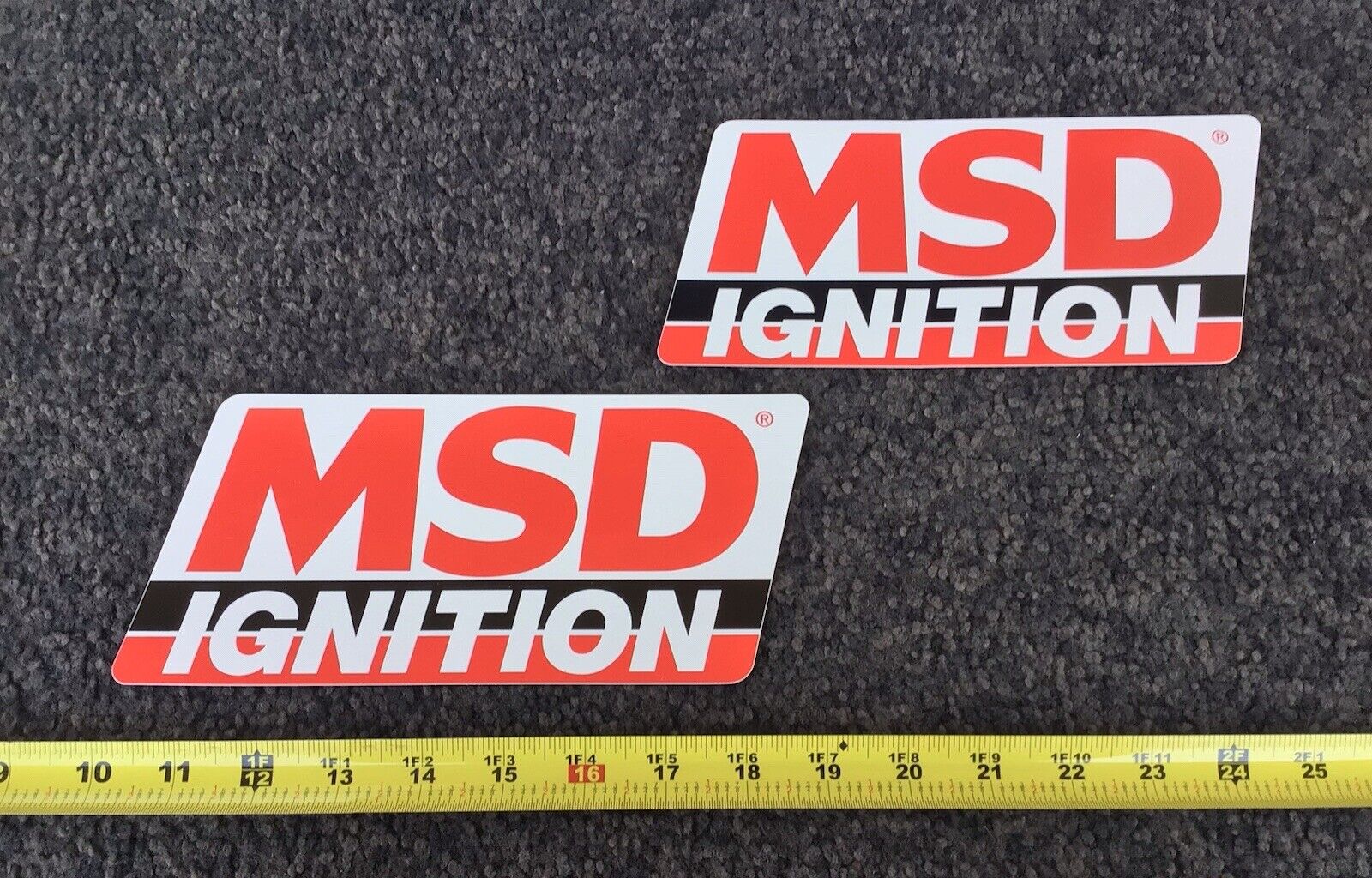 2 MSD Ignition vintage design racing stickers decals Street Outlaws NHRA IHRA