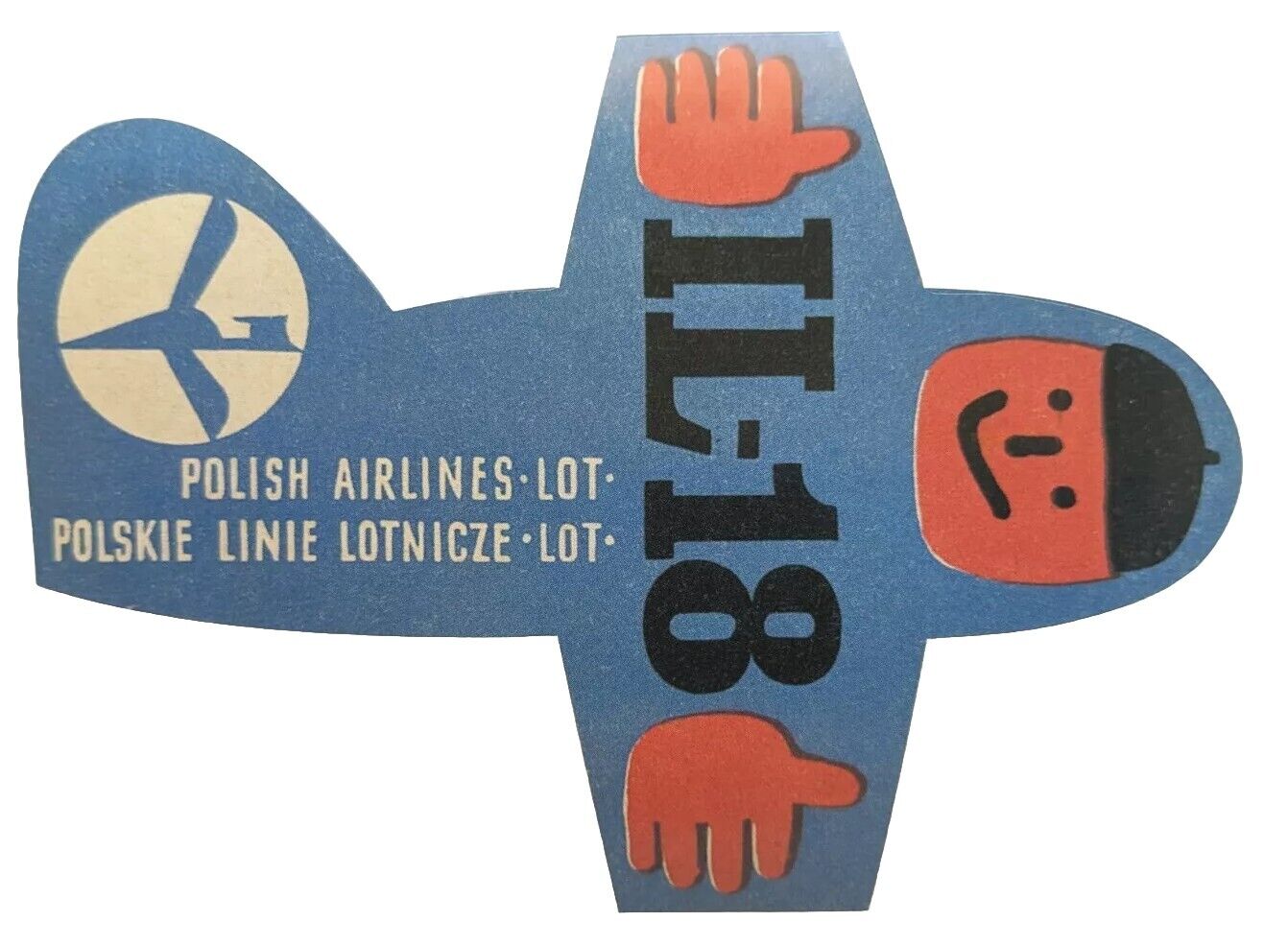Polish Airlines LOT Polskie Linie Lotnicze Luggage Label Sticker