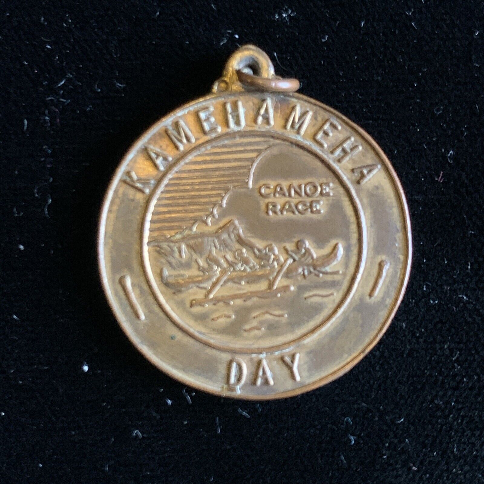 Historical Rare Hawaii 1955 Kamehameha Day Canoe Race Medal