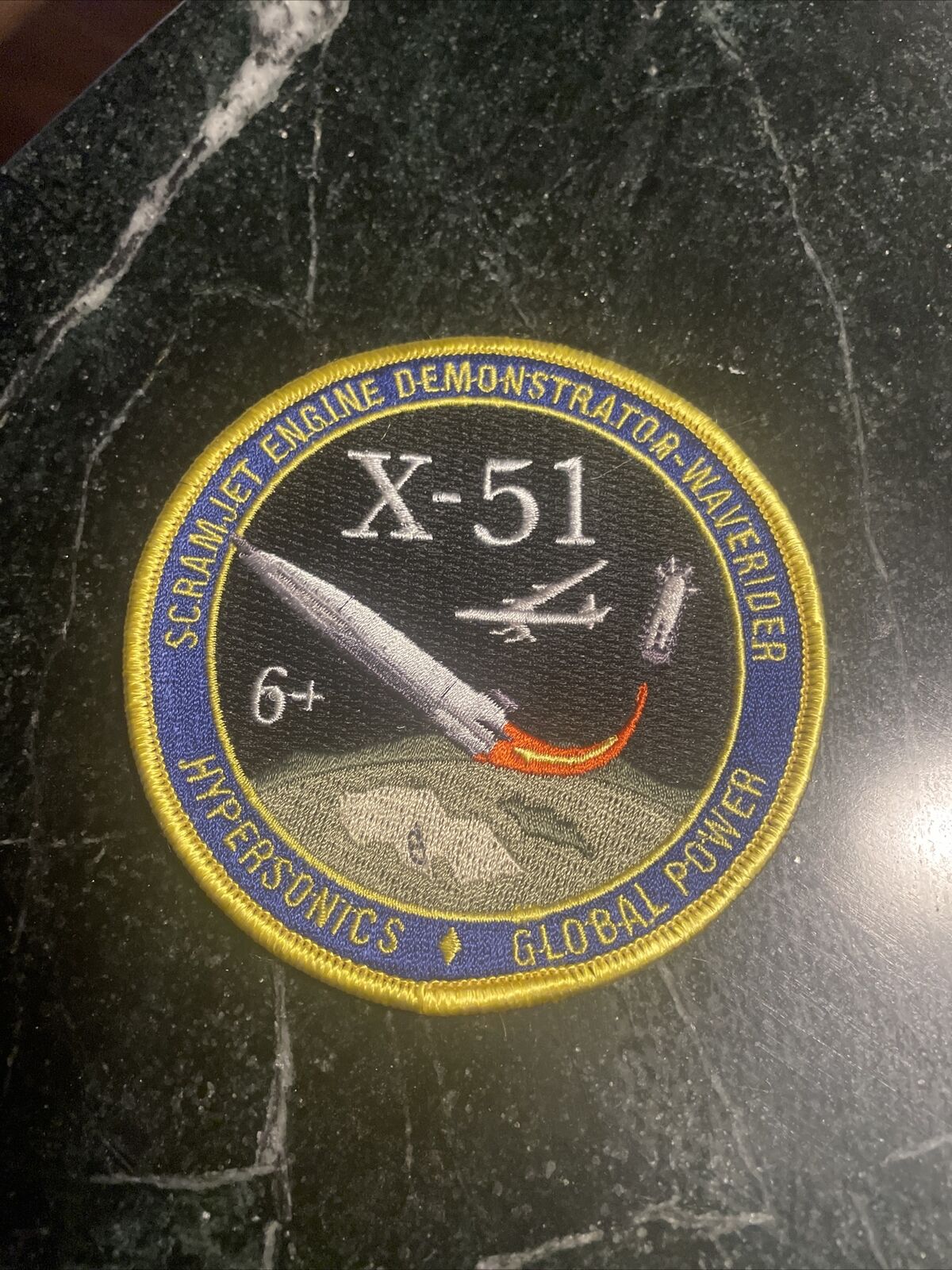 X-51 Waverider Scramjet Unmanned Test Program NASA Boeing Patch Logo 4” Rare