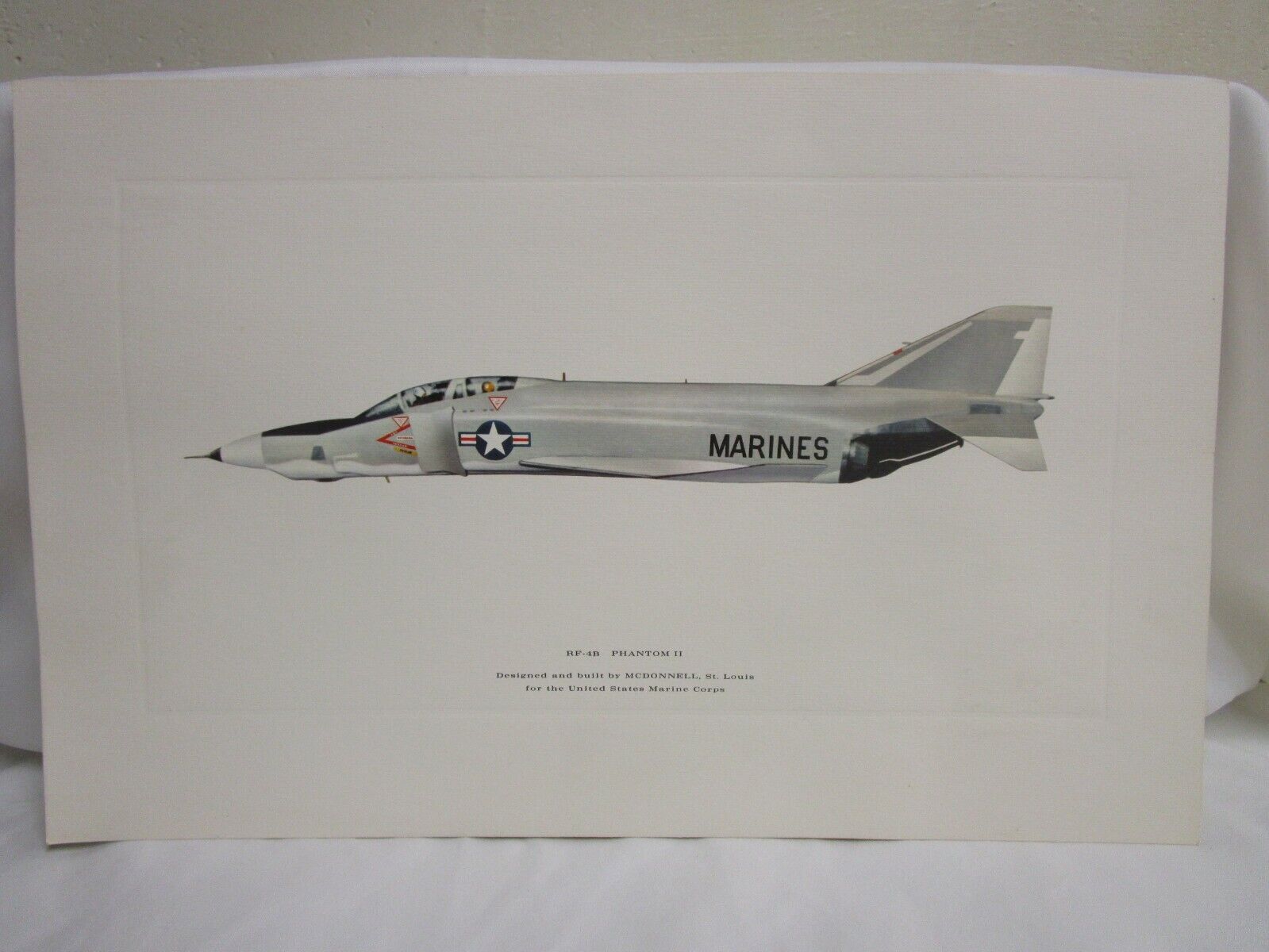 McDonnell Douglas Phantom II Marines Color Lithograph Print 17\