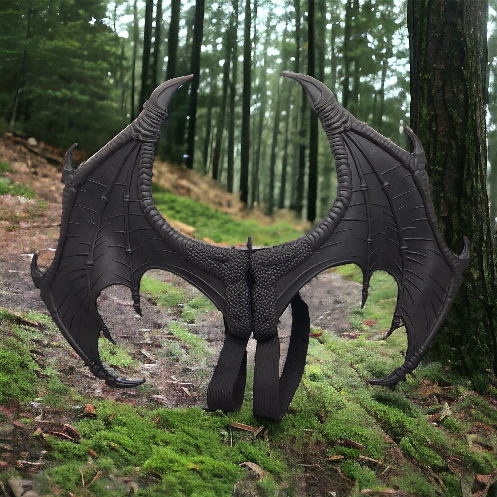 Black Dragon Wings Halloween Cosplay Costume Party Props Children Adults GREAT