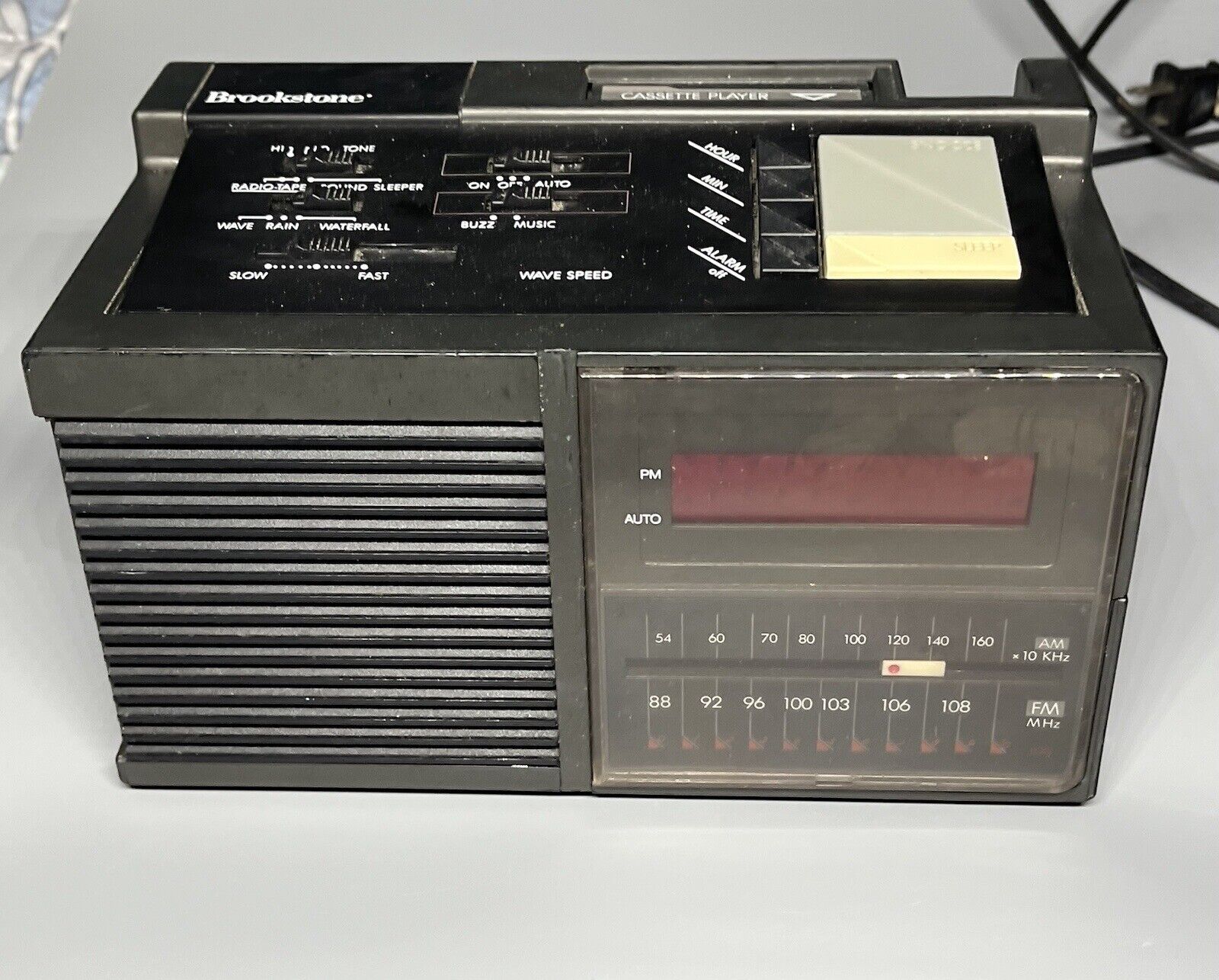 Brookstone RWC-25 The Sound Sleeper Alarm Clock Rare Vintage