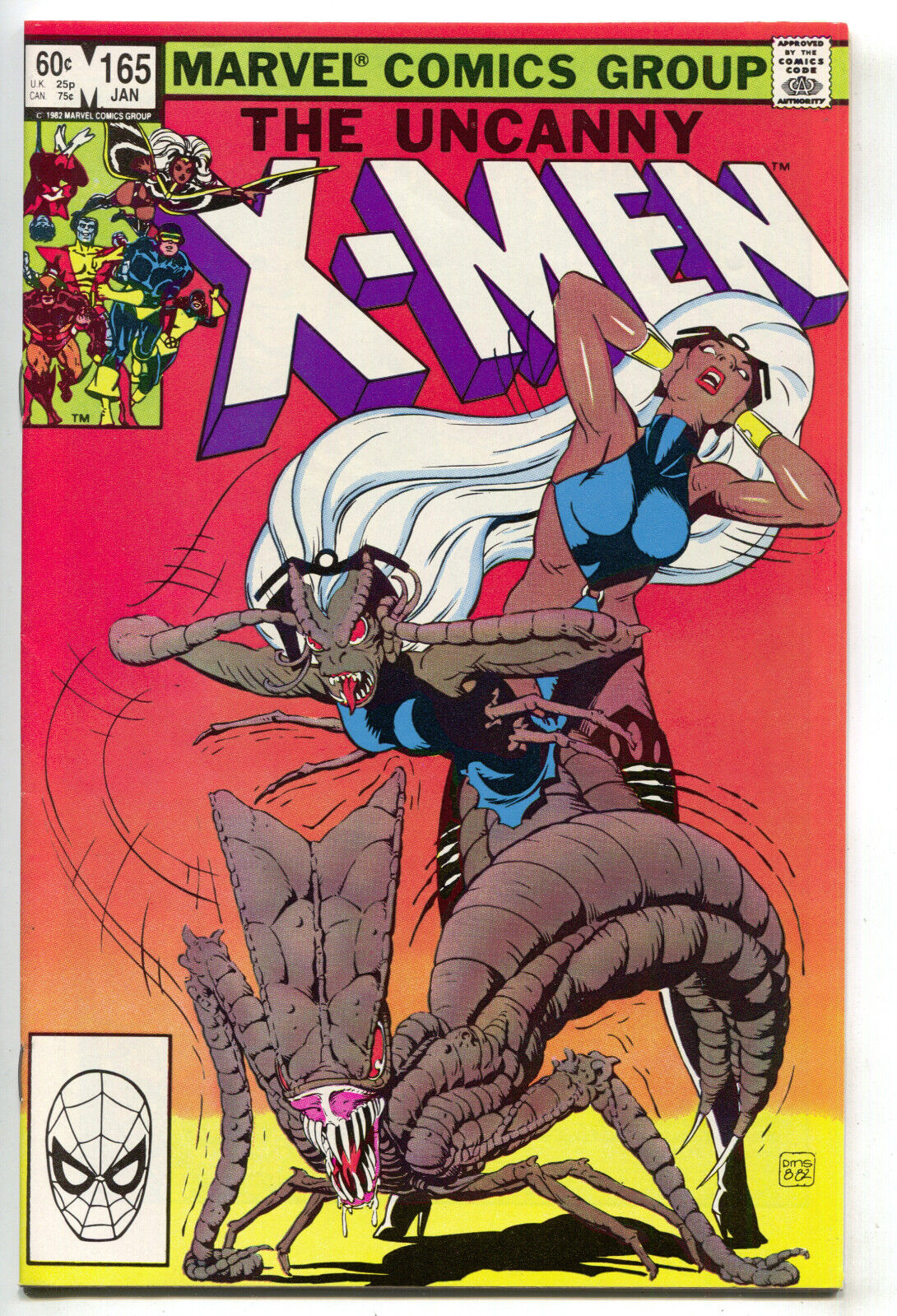 Uncanny X-Men 165 Marvel 1982 NM- Wolverine Brood Storm