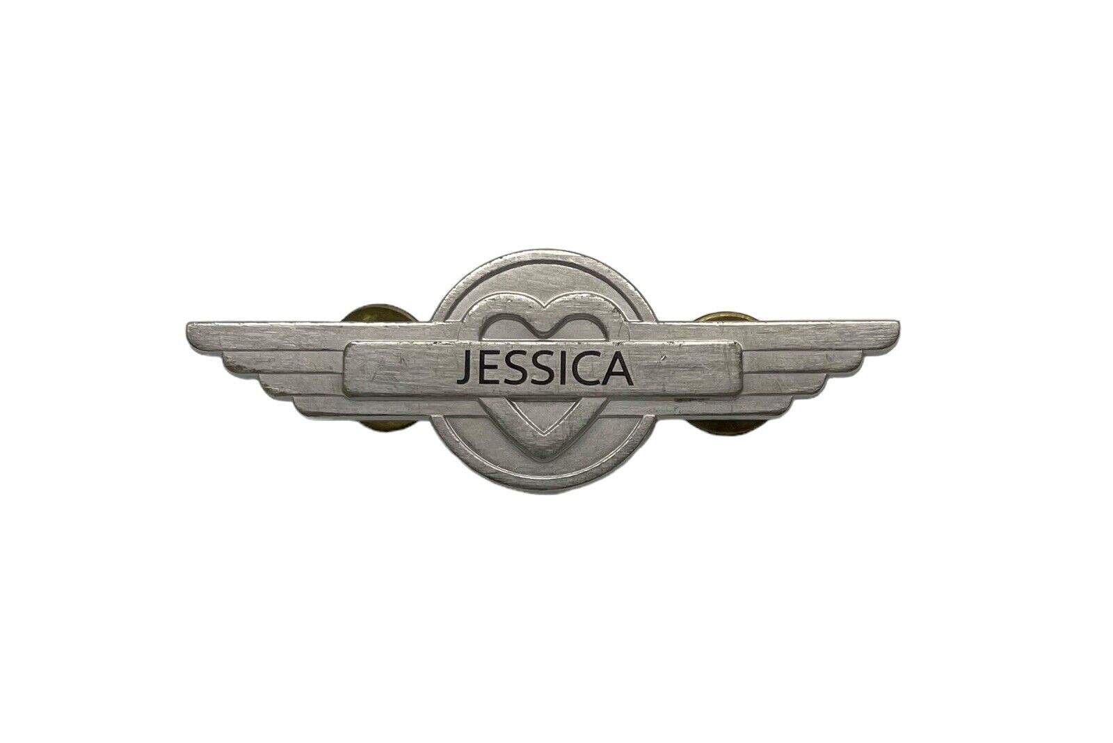 Rare Vintage South West Airlines Flight Attendant Wings  Name Tag JESSICA 2” 1/2