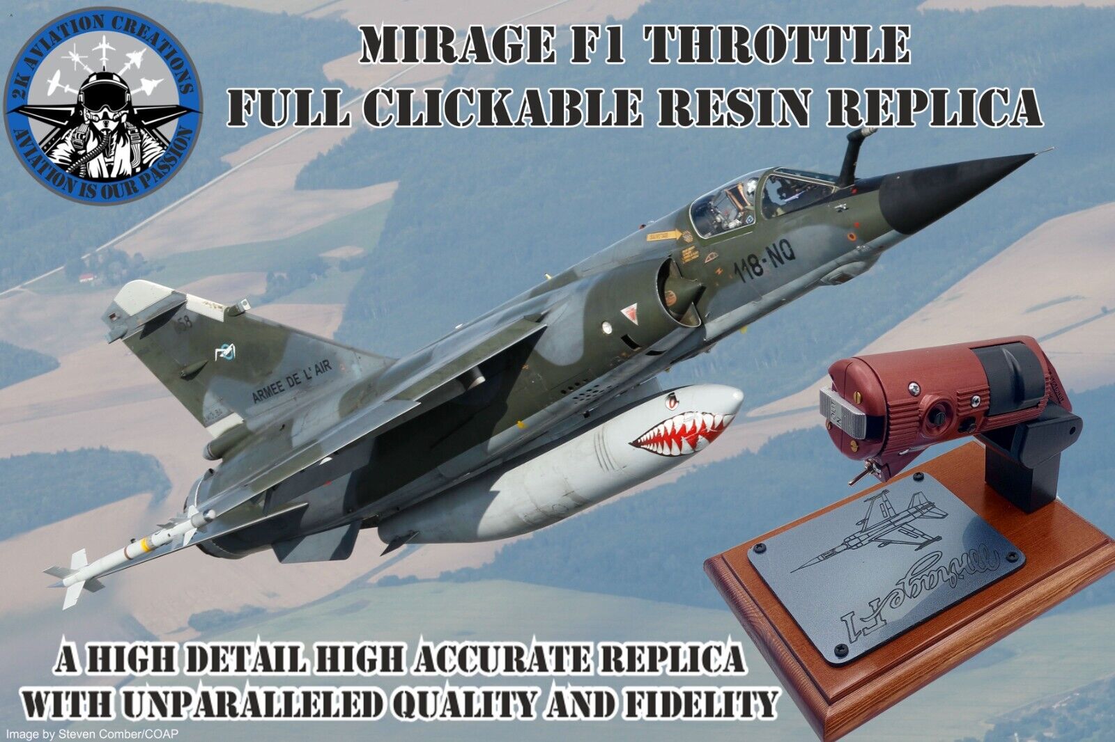 MIRAGE F-1 THROTTLE REPLIKA