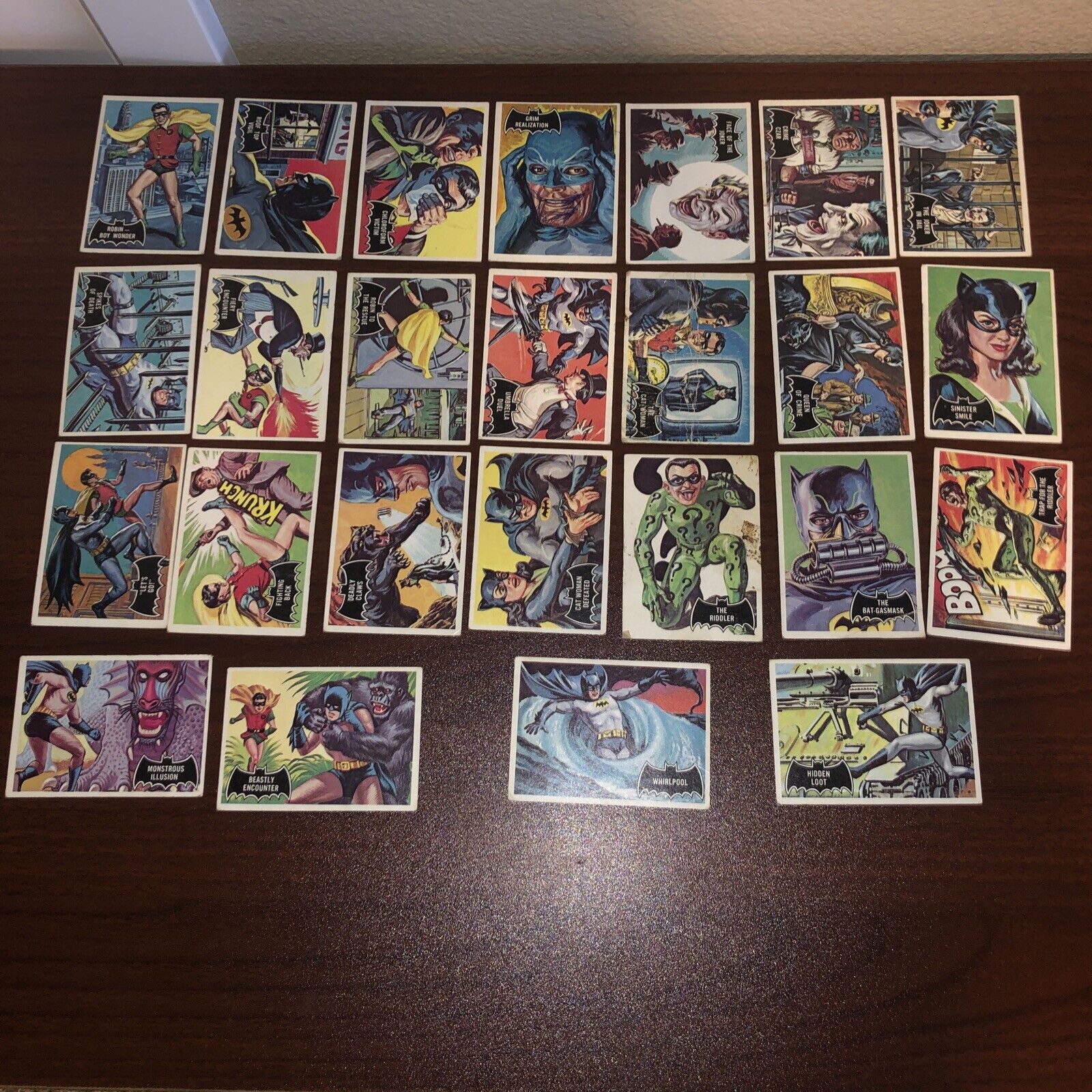 1966 Topps Batman Card Lot Of 25