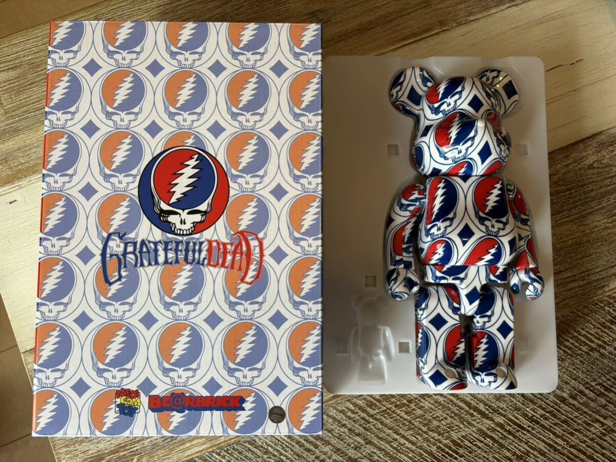 400 Only Grateful Dead Steal Your Face Bearbrick/Be Rbrick Medicom Toy Figure