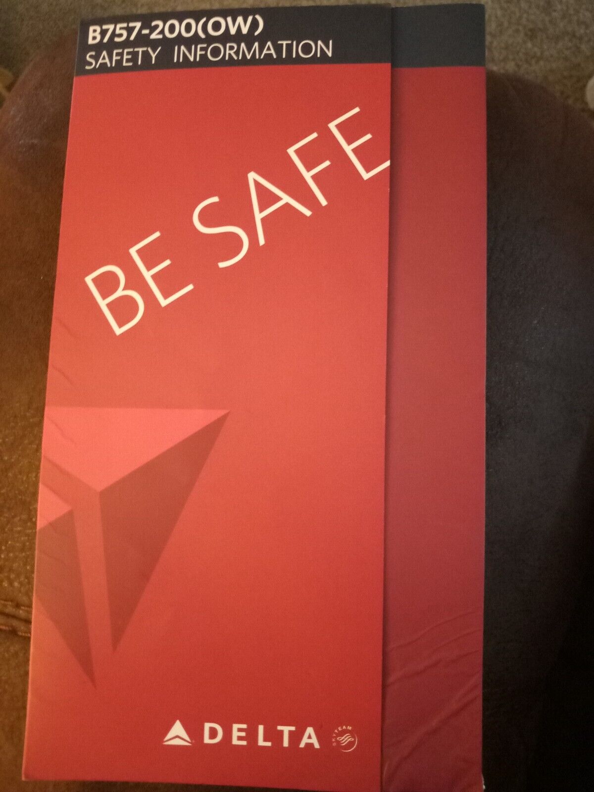 2014 DELTA B757-200(OW) SAFETY CARD