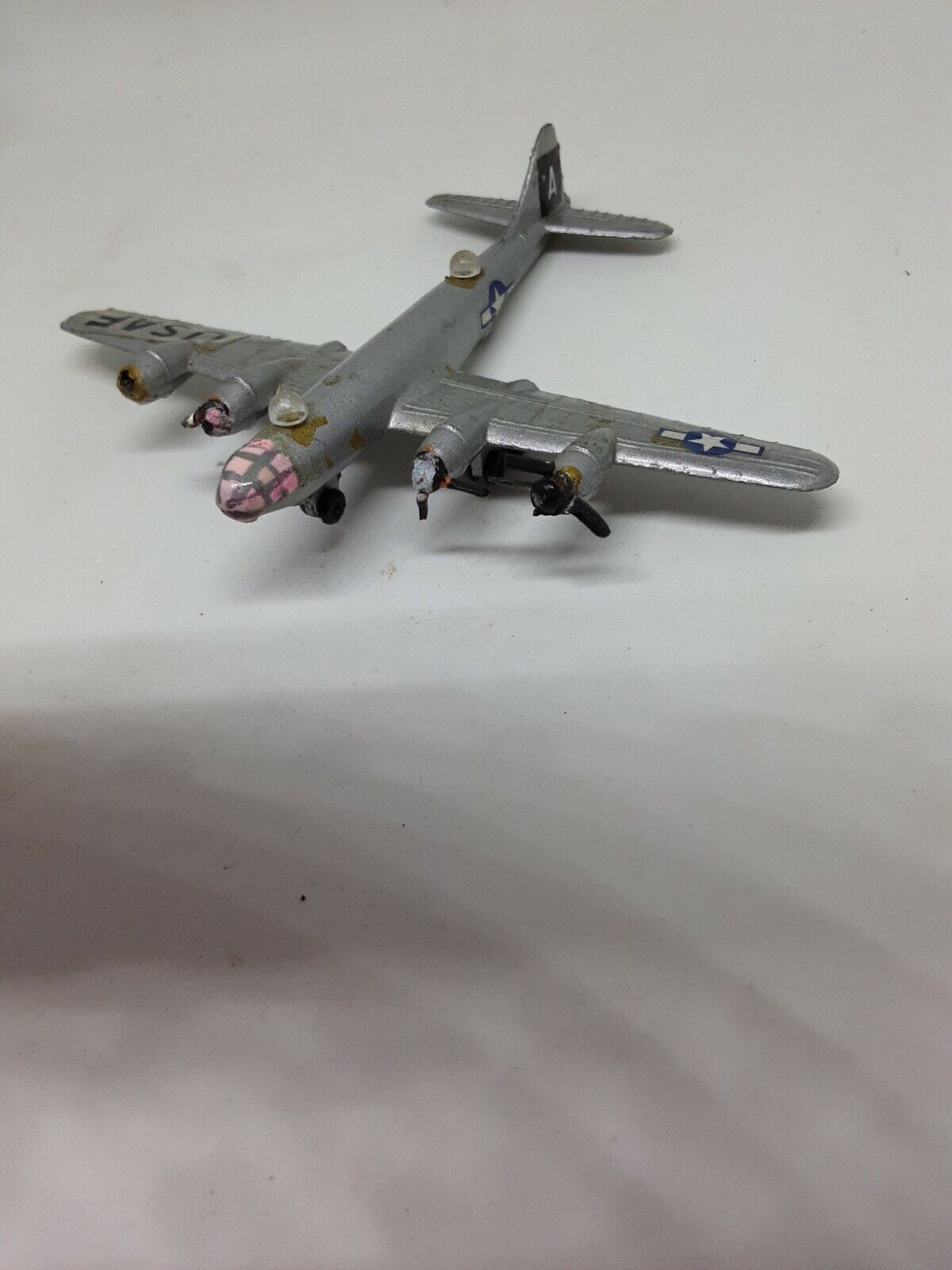 B29- superfortress Die Cast Aircraft made in Singapore no. 1104 