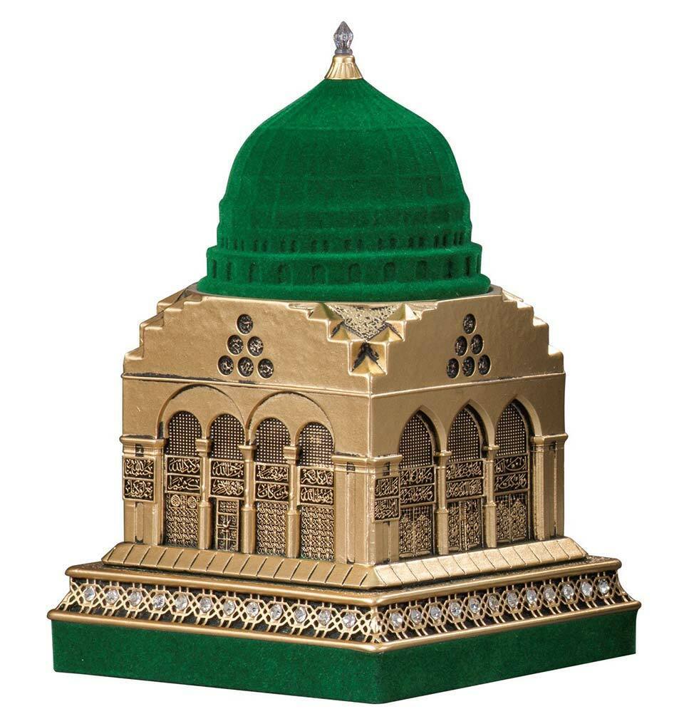 Turkish Islamic Table Decor | Al Masjid an Nabawi Replica | Gold 360-3S Small