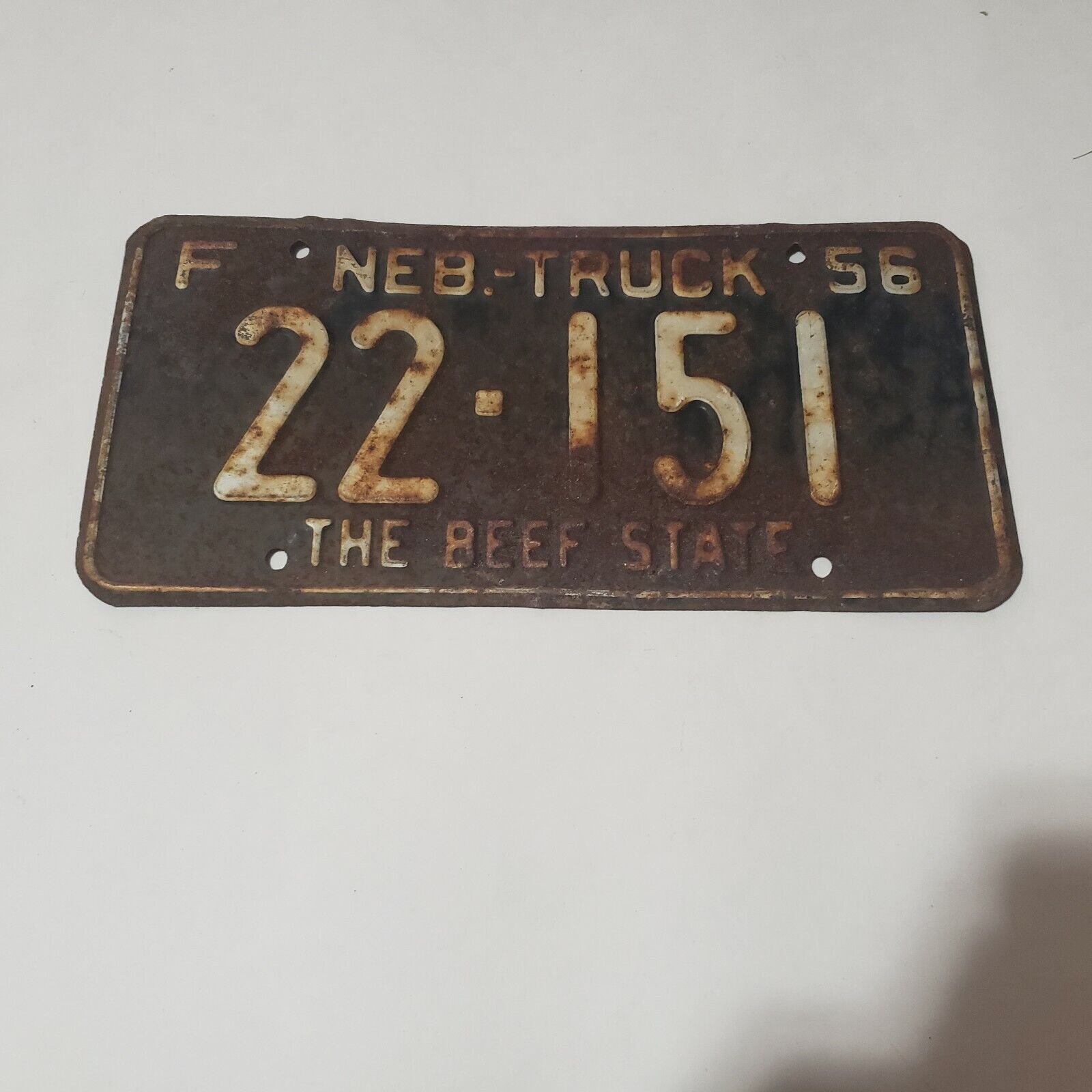 1956 1957 1958 1959 1960 Nebraska Beef State License Plates -Select from Dropbox