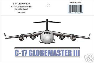 USAF AIR FORCE C-17 GLOBEMASTER III DECAL NEW