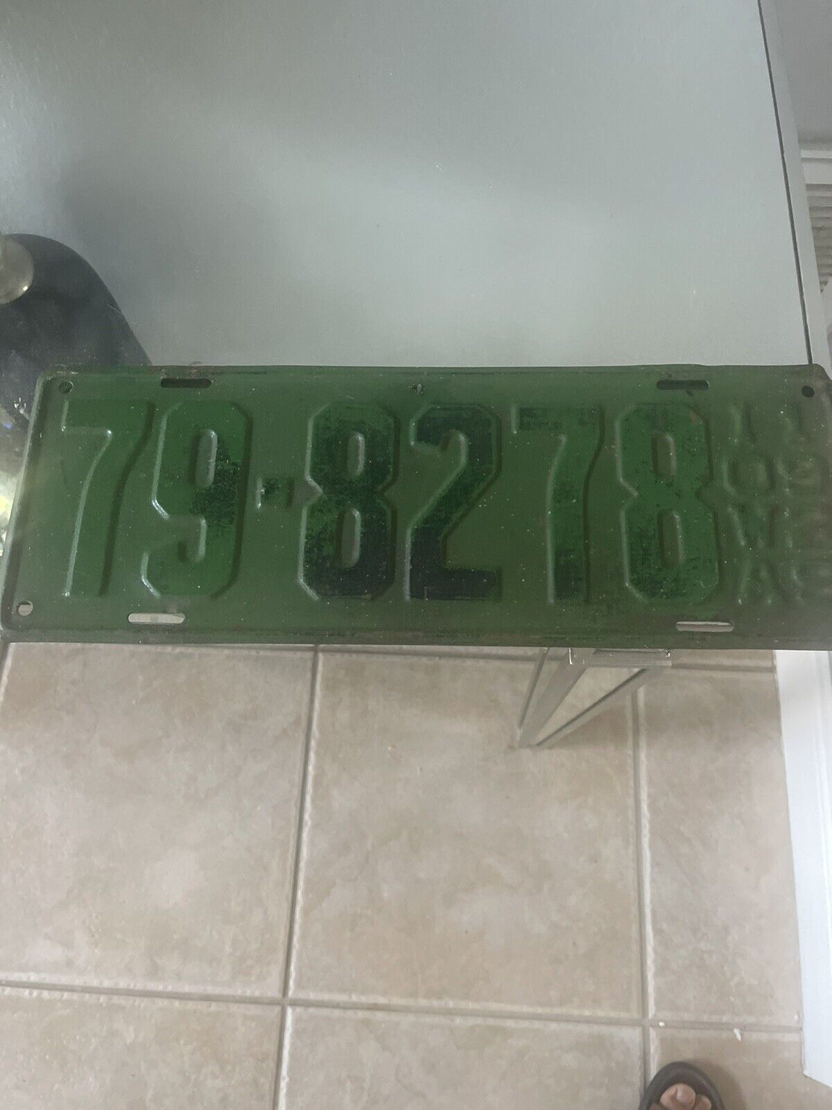 Vintage Iowa 1929 Old License Plate Tag  Car Man Cave Decor Collector
