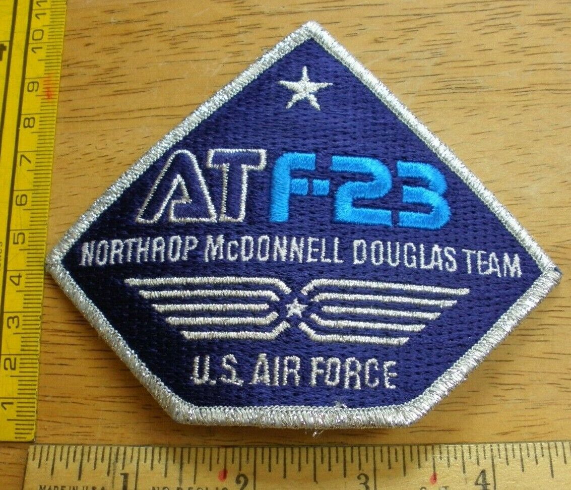 Northrop McDonnell Douglas AT F-23 Team patch US Air Force employees VINTAGE