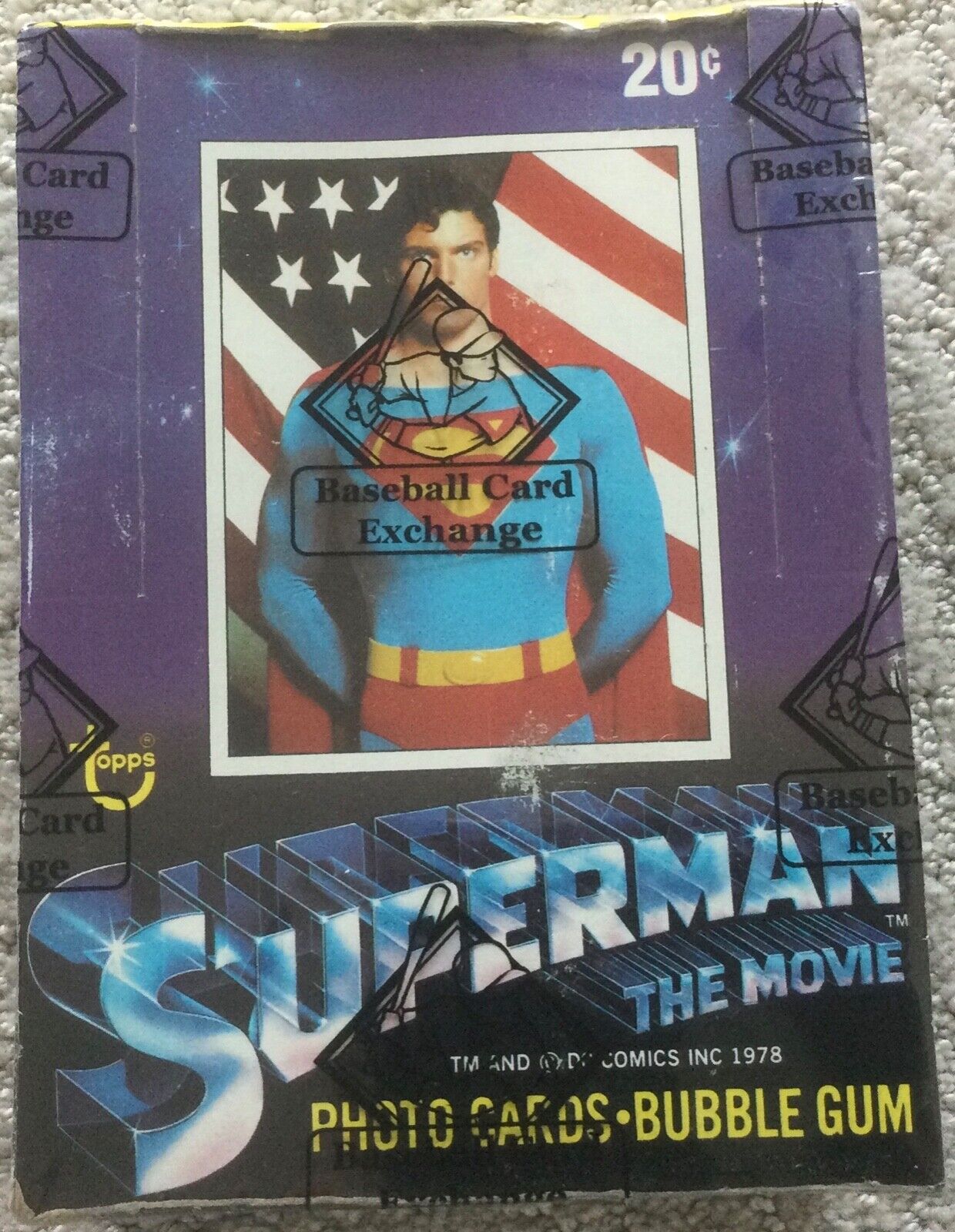 Brand-New, Original - 1978 Topps, Superman - The Movie - Wax Box - BBCE