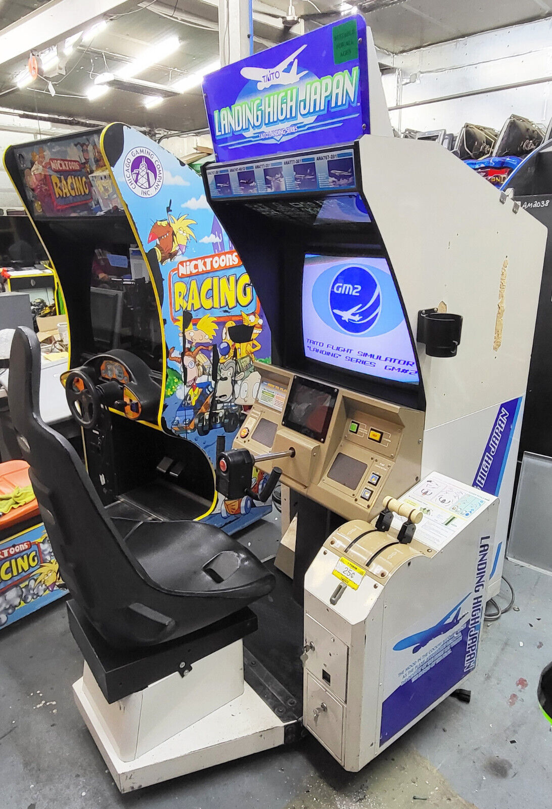 Landing High Japan Flight Simulator Sit Down Arcade Driving Video Game Machine