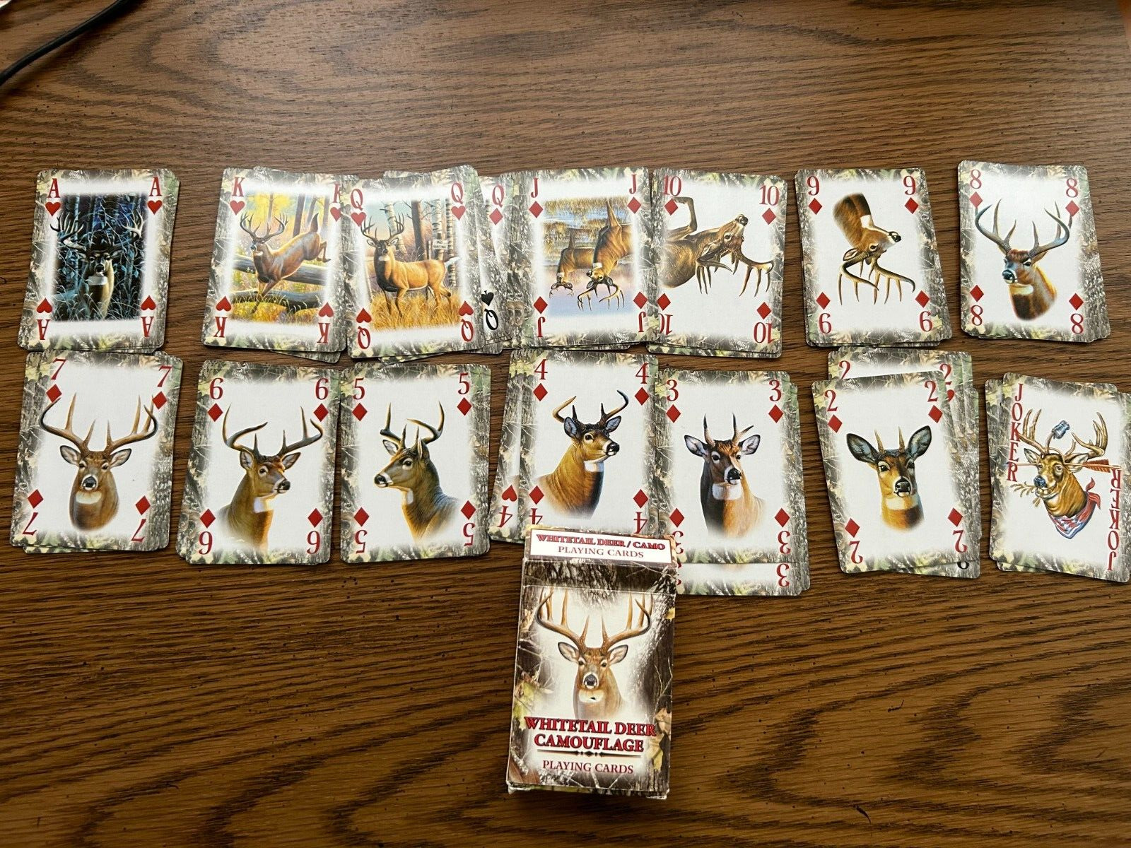 Whitetail Deer Camouflage Playing Cards Complete cards never used