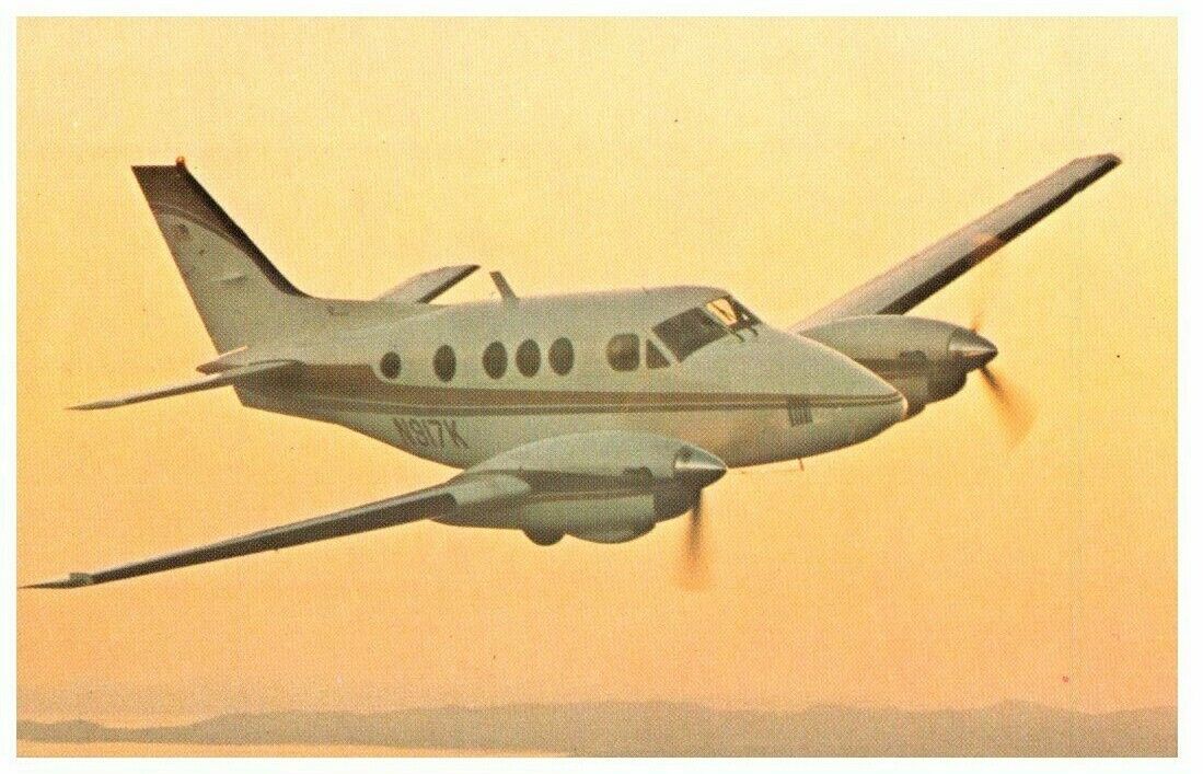 The Beechcraft King Air C90 Airplane Postcard 