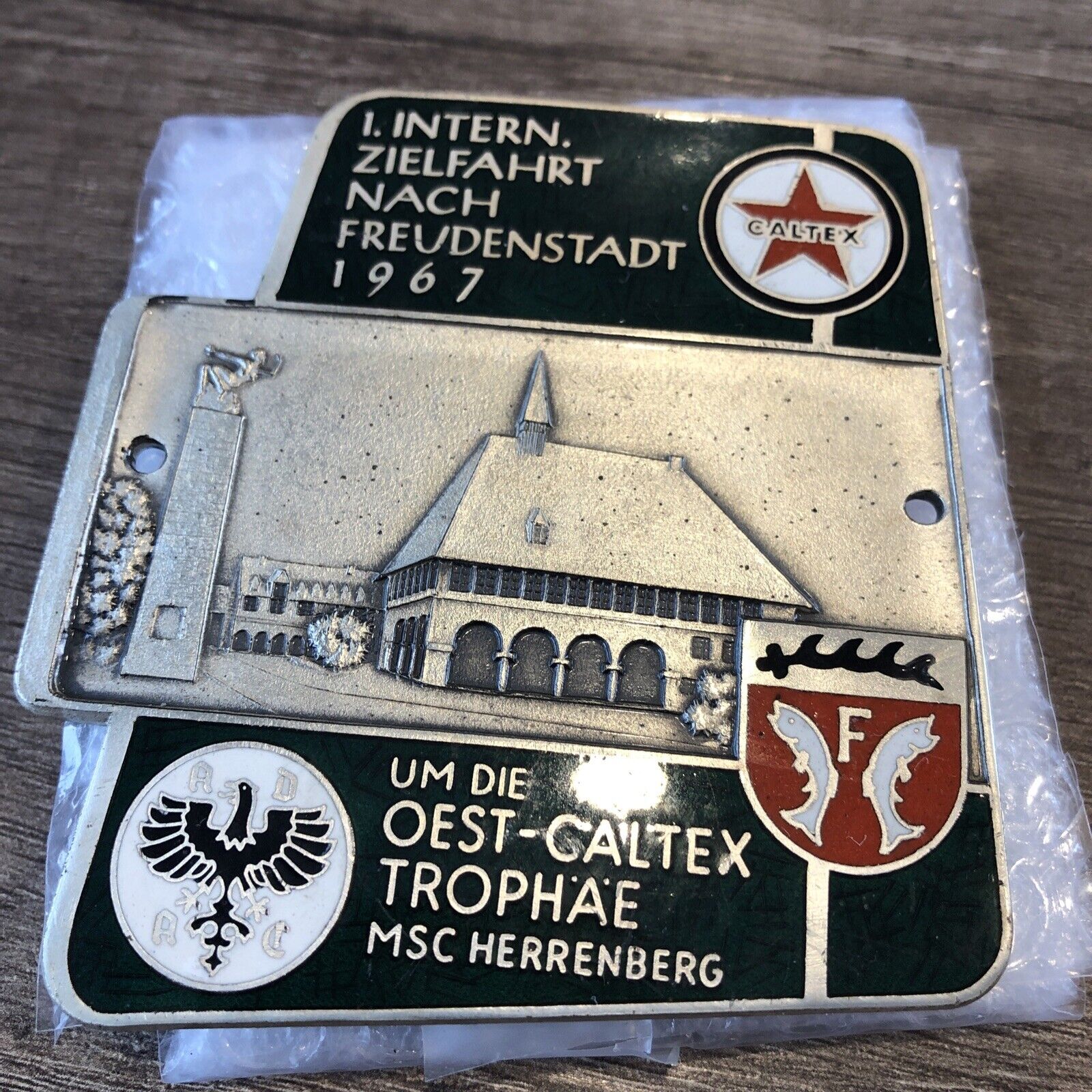 Awesome Grill badge Zielfahrt Freudenstadt 1967