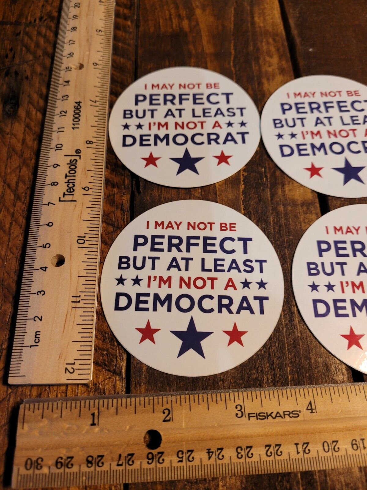 I may not be perfect Anti Democrat Sticker Made in the USA 