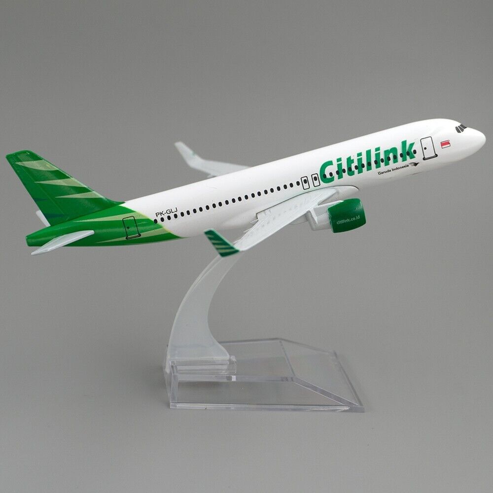16cm Aircraft Airbus a320 Citilink Indonesia Alloy Plane Model Toy Xmas Gift