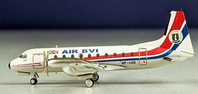 Aeroclassics ACCFINE Air BVI Hawker Siddeley HS-748 VP-LVO Diecast 1/400 Model