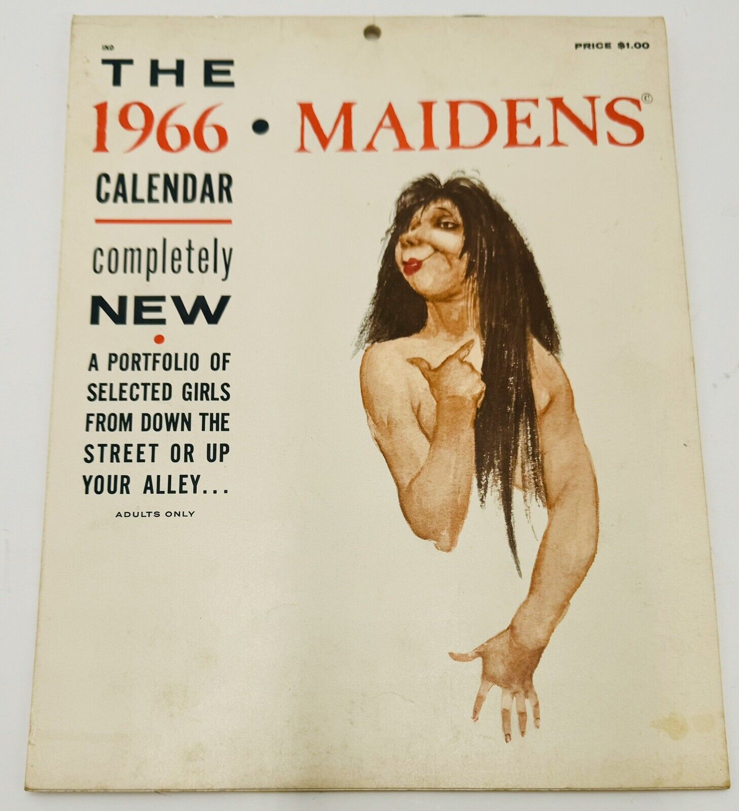 The Maidens 1966 Calendar Humorous Pinup Art Select Girls From Down Street