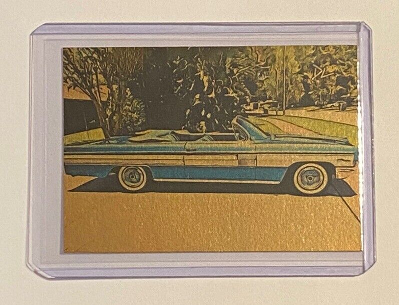 1962 Oldsmobile Starfire Convertible Gold Plated Artist Signed Trading Card 1/1