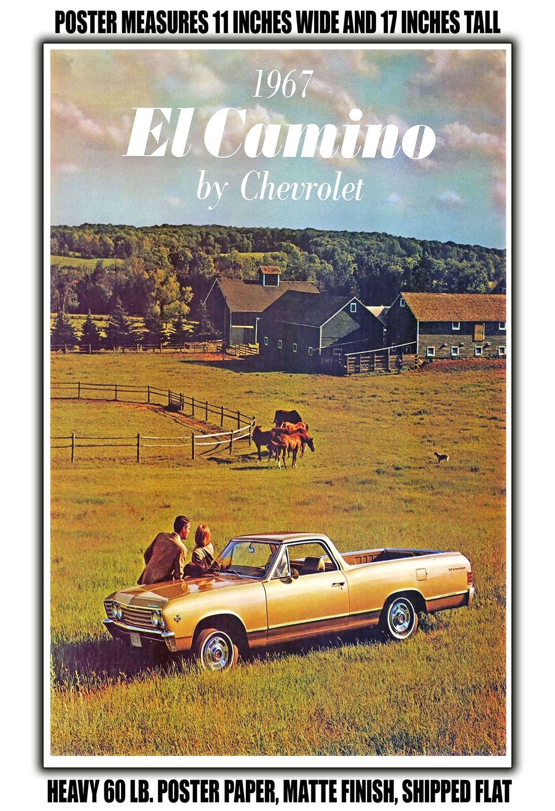 11x17 POSTER - 1967 Chevy El Camino