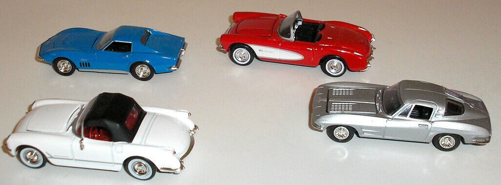 LOT OF (4) DIFFERENT RACING CHAMPIONS - CORVETTE DIE-CAST CARS