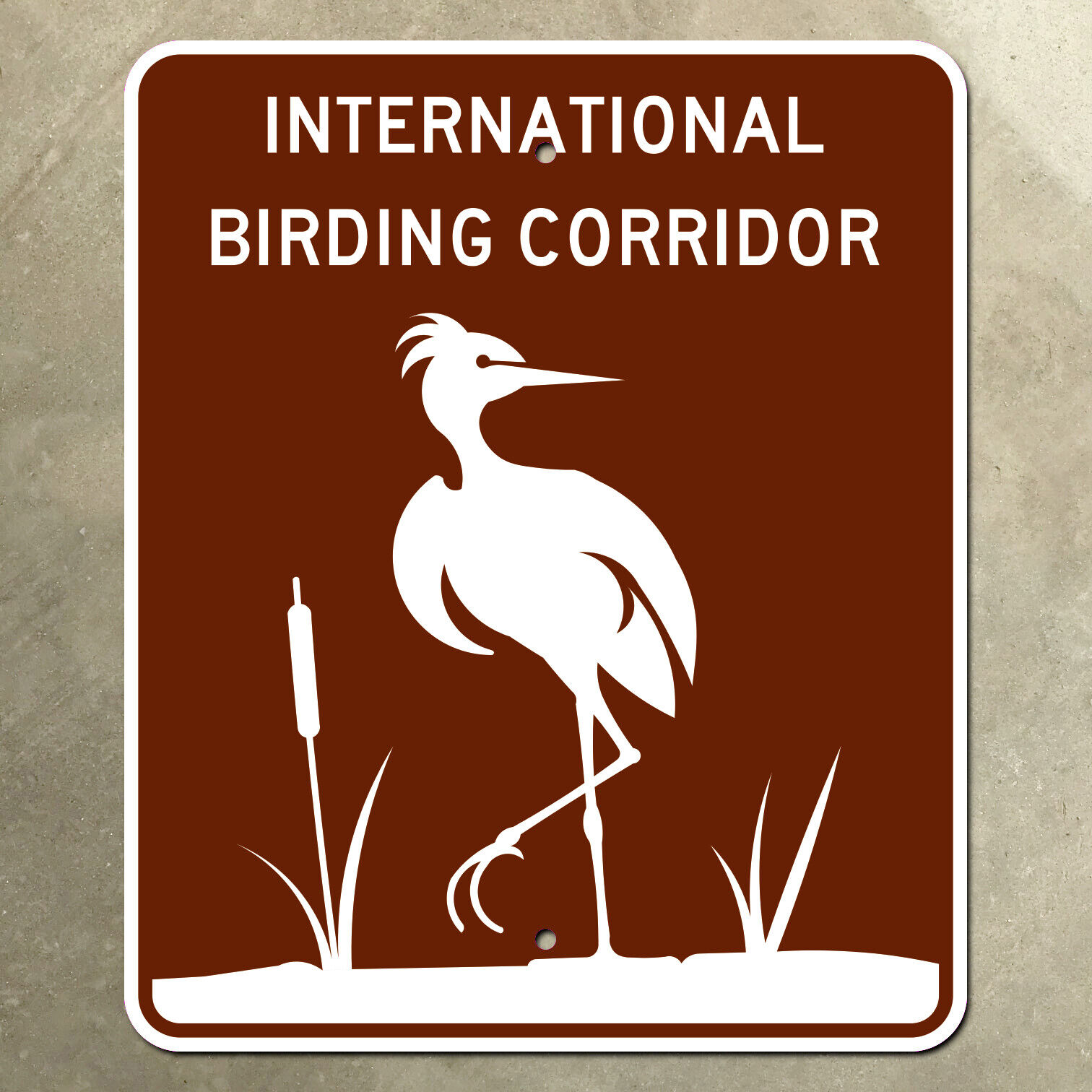 Texas International Birding Corridor highway marker road sign scenic bird 10x12