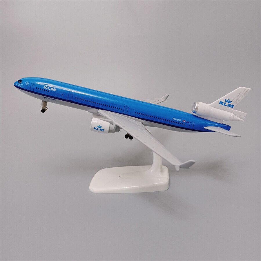 20cm Netherlands KLM Airlines MD MD-11 Airways Airplane Model Plane Metal Alloy