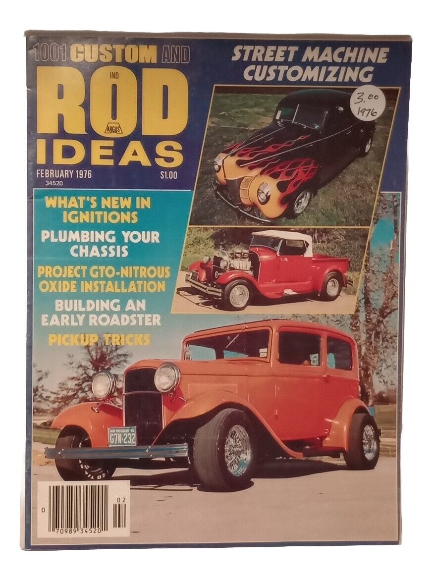 VINTAGE 1001 Custom And Rod Ideas Magazine February 1976 Ignitions Customizing