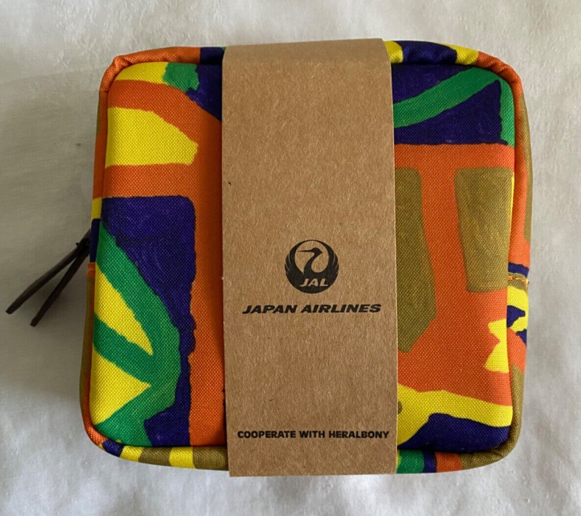 NEW Japan Airlines Heralbony Multicolor Business Class Amenity Kit
