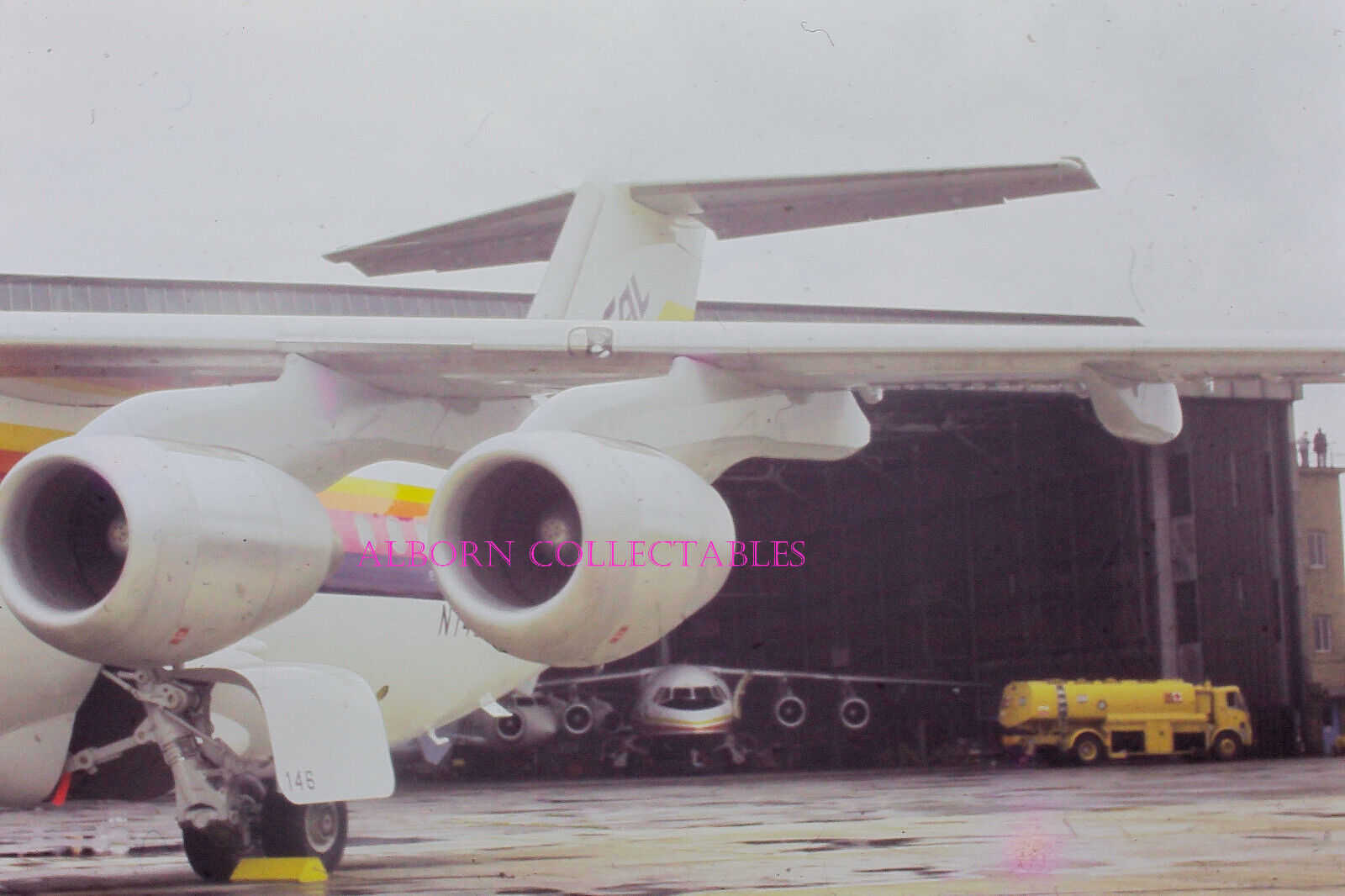 35mm slide : British Aerospace BAe 146 at Hatfield 1986 (82.790)