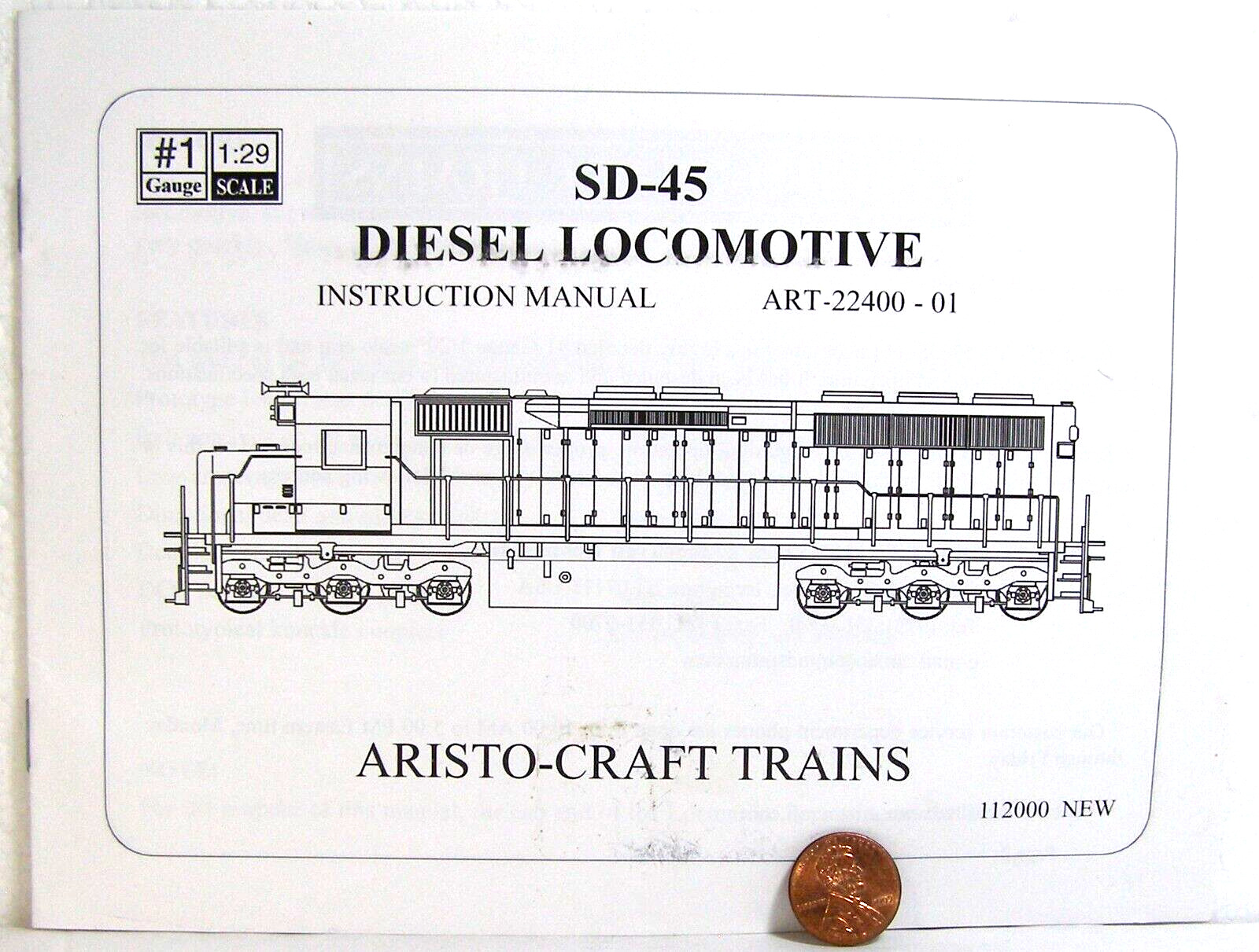 Aristo-Craft Trains Manual SD-45 Diesel Locomotive ART-22400-01 1:29 IIS