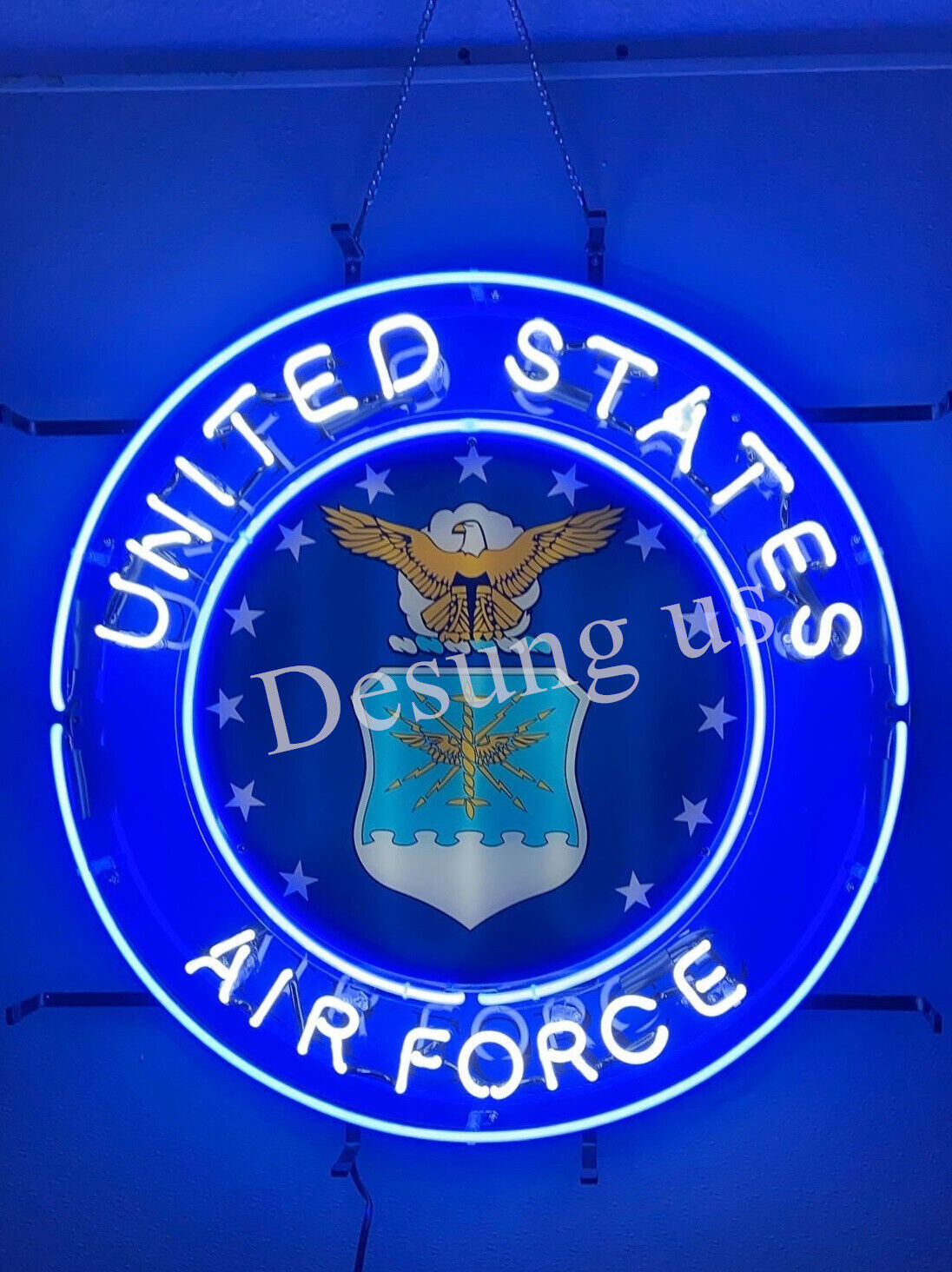 New United States Air Force Lamp Light Neon Sign With HD Vivid Wall Bar 24\