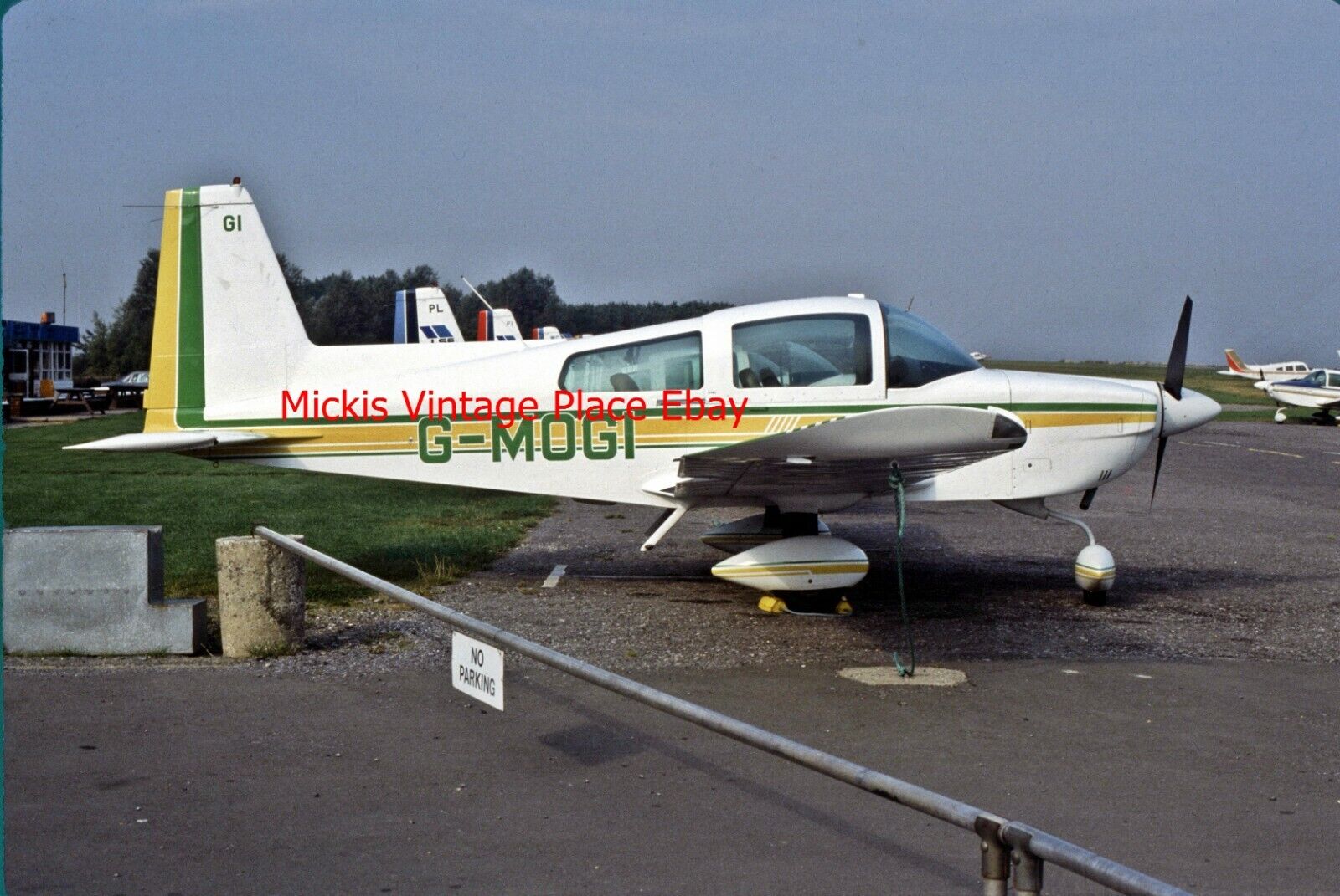 Original Slide  Grumman American AA-5A Cheetah G-MOGI Airplane aa97