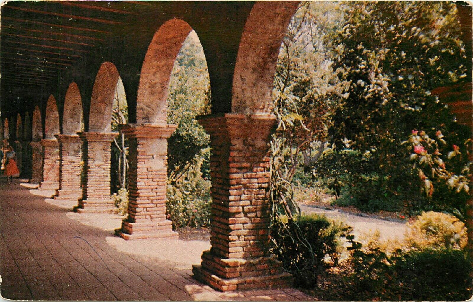 Mission San Juan Capistrano California CA arches pm 1969 Postcard