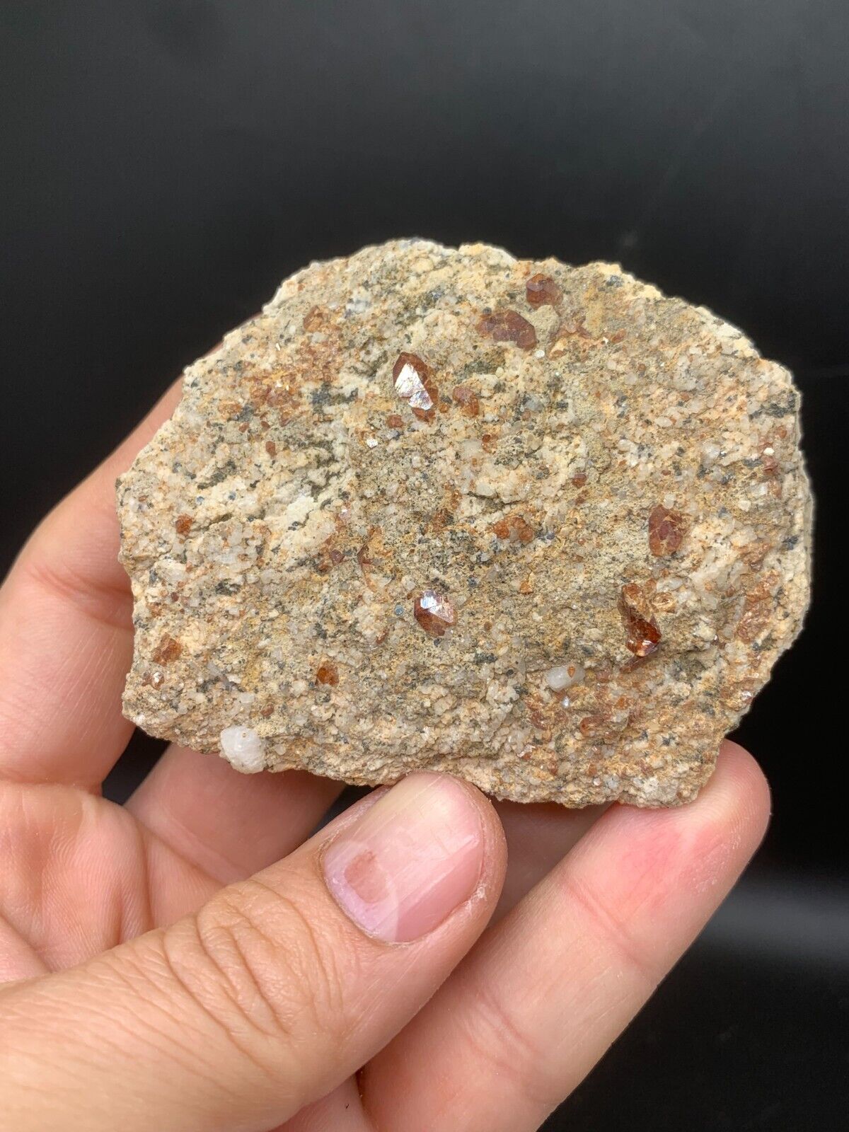 56.7 Gram Very Lovely Rare Monazite Well Terminated Crystal On Matrix From Zagi