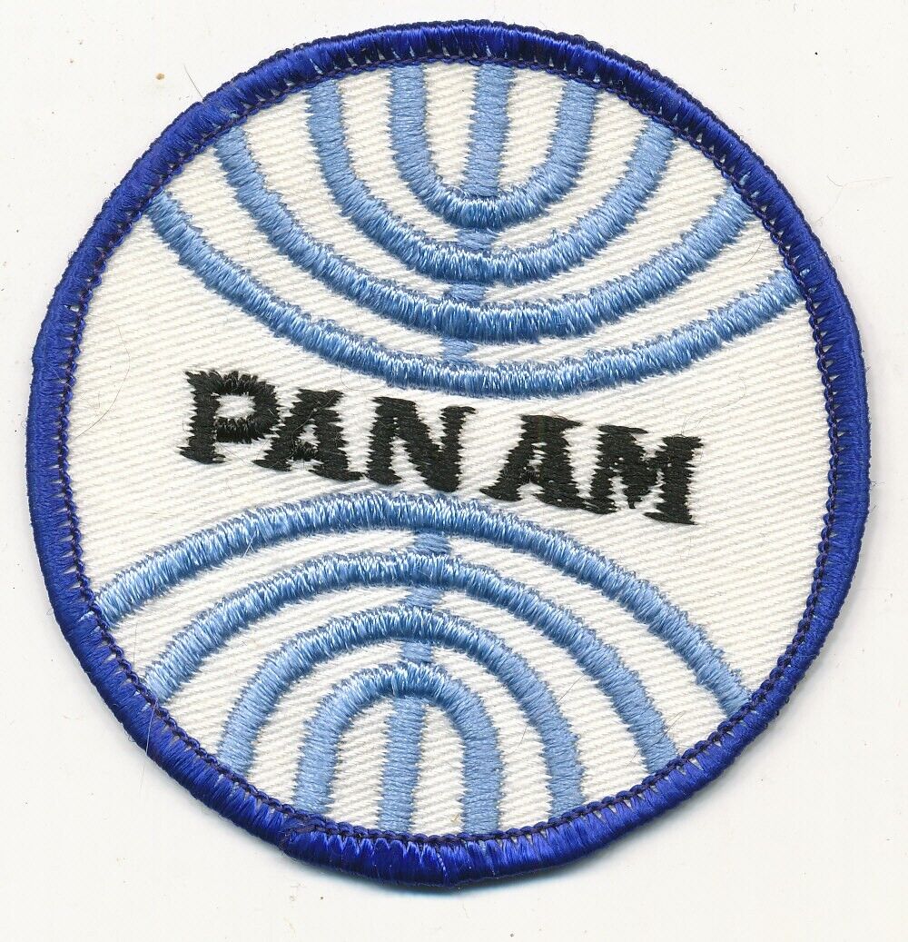 Pan Am airlines patch unusual design 1960s-1970s