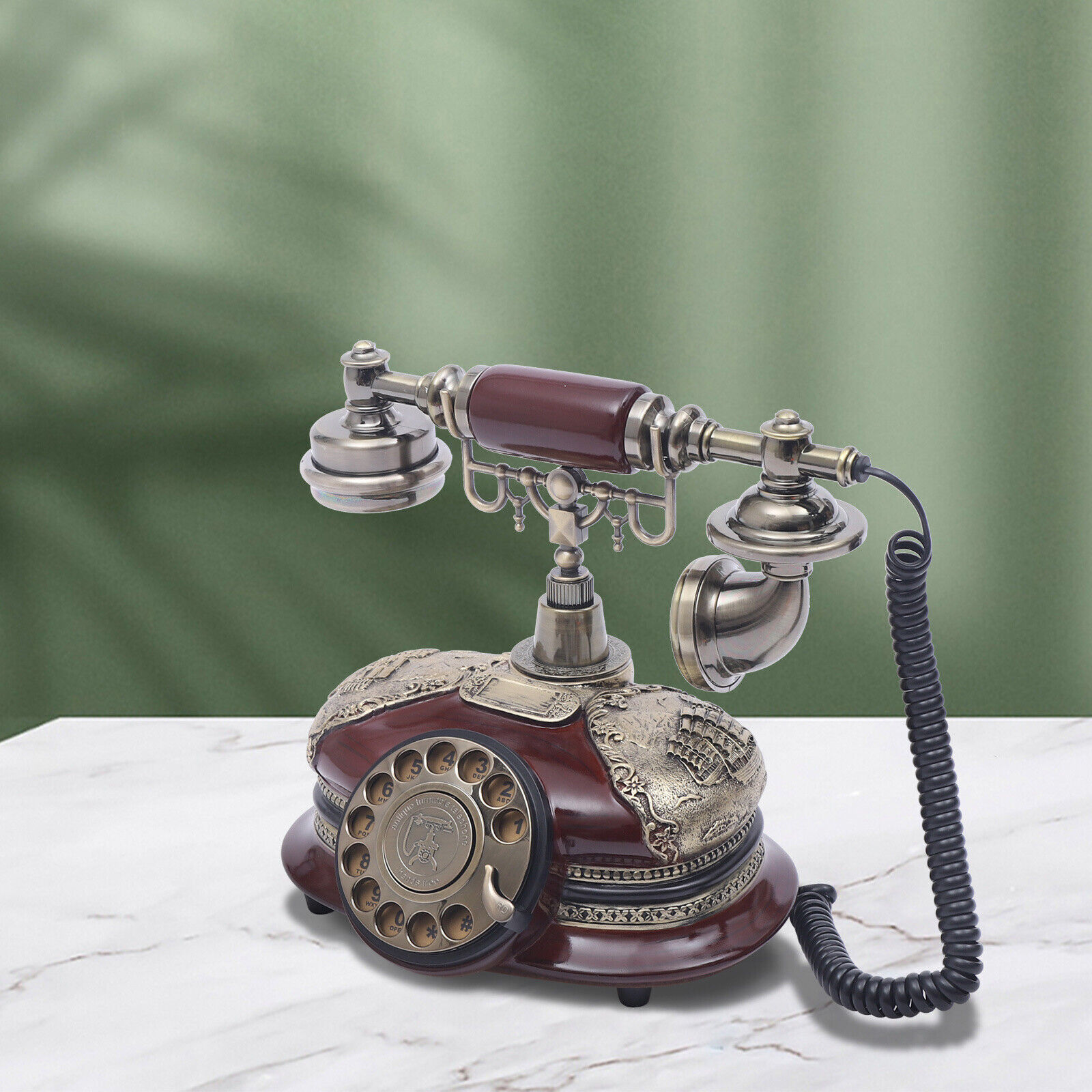 1970s British Old Fashioned Rotary Dial Telephone Retro Landline Phones Working