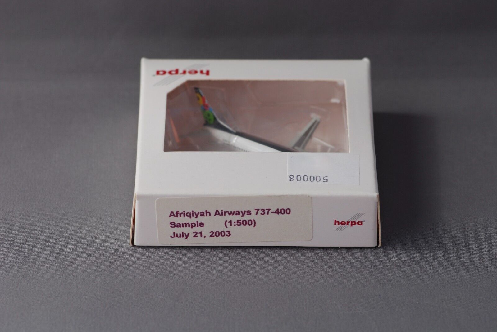 Afriqiyah Airways B737-400 SAMPLE, Herpa Wings 1:500, EI-CUA, never produced