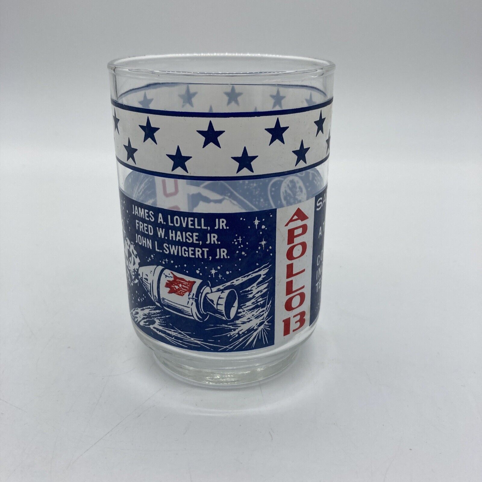 Apollo 13 Collectible USA Drinking Glass \