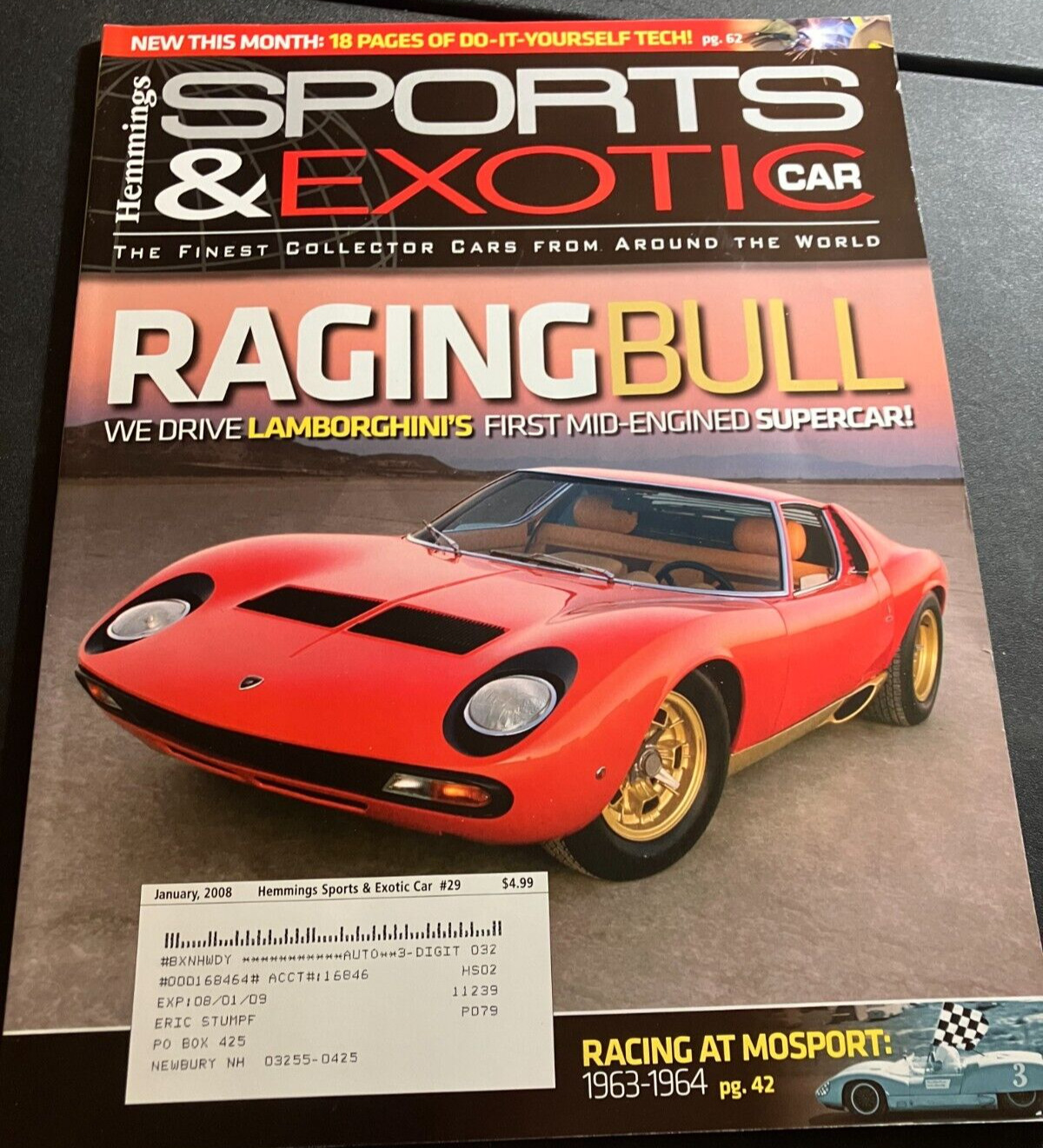 Hemmings Sports & Exotic Car Magazine Vol 3 Issue 5 - Lamborghini Miura, Panhard