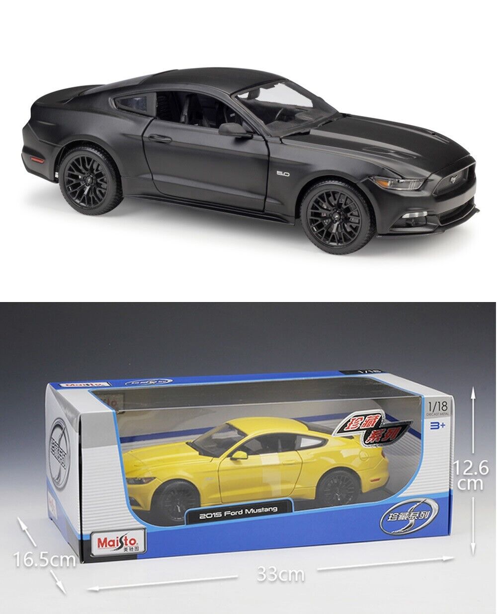 Maisto 1:18 2015 Ford Mustang GT Diecast vehicle Car MODEL Gift Collection