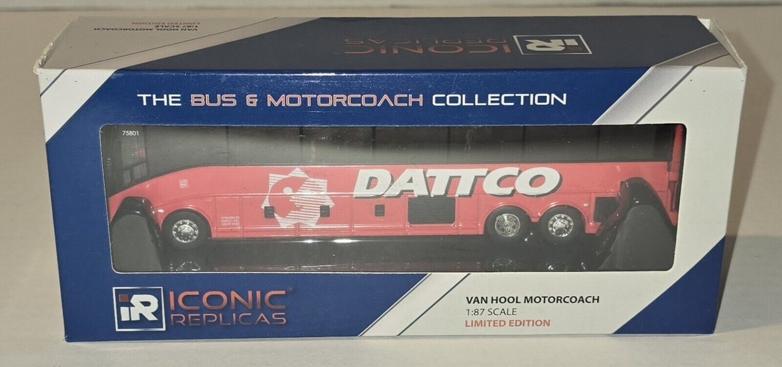 Iconic Replicas Dattco Van Hool Motorcoach 1:87 Scale Limited Edition New NIB