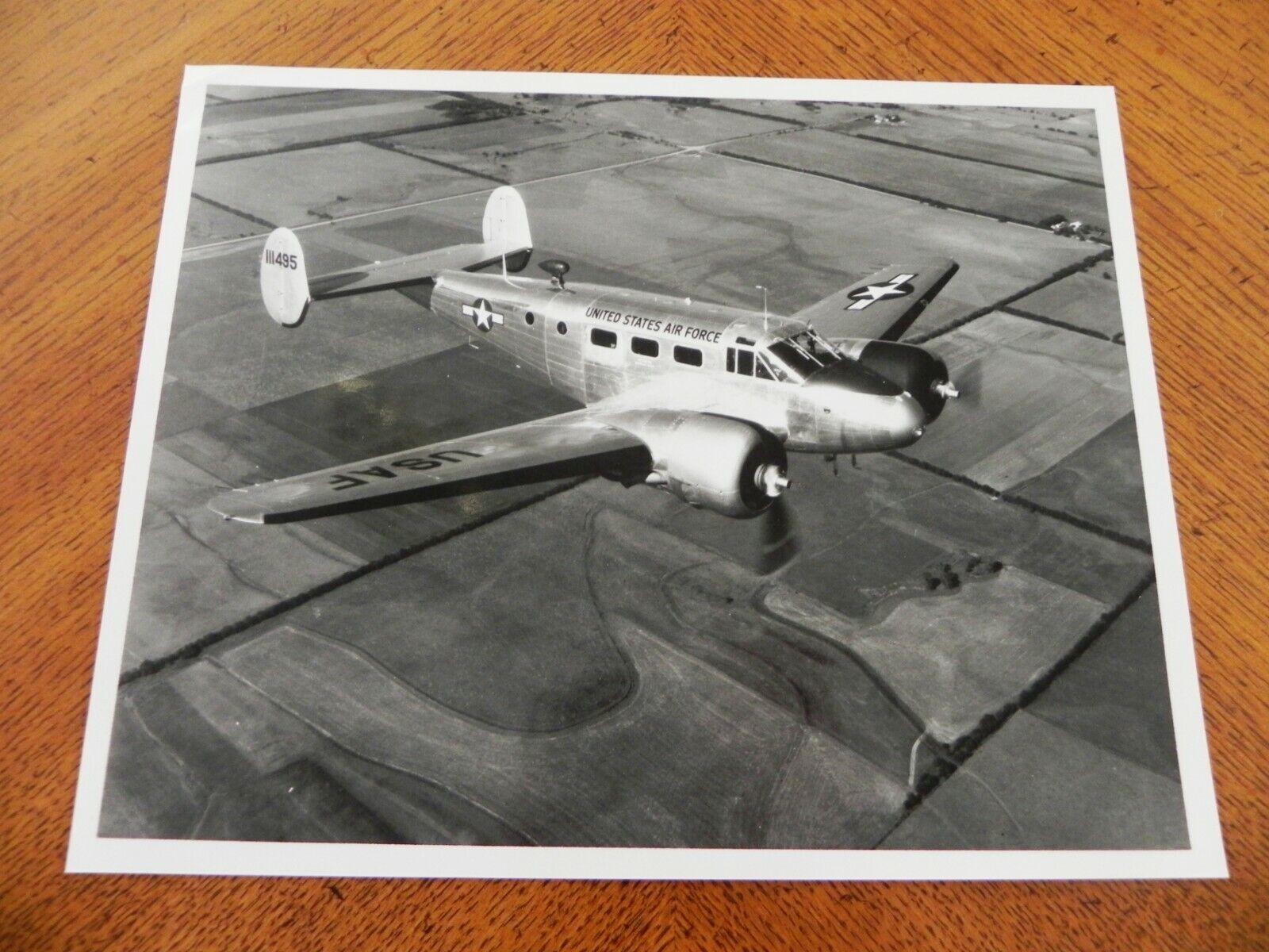 KGgallery Beechcraft USAF Photo C45G Military Twin Beech Airplane US Air Force