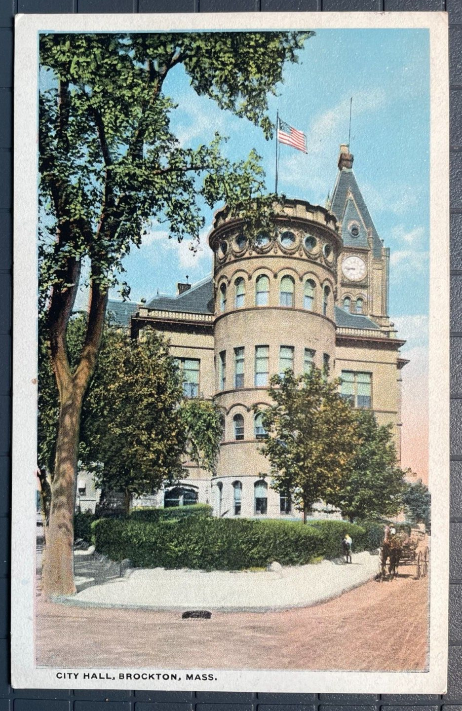 Vintage Postcard 1922 City Hall, Brockton, Massachusetts (MA)